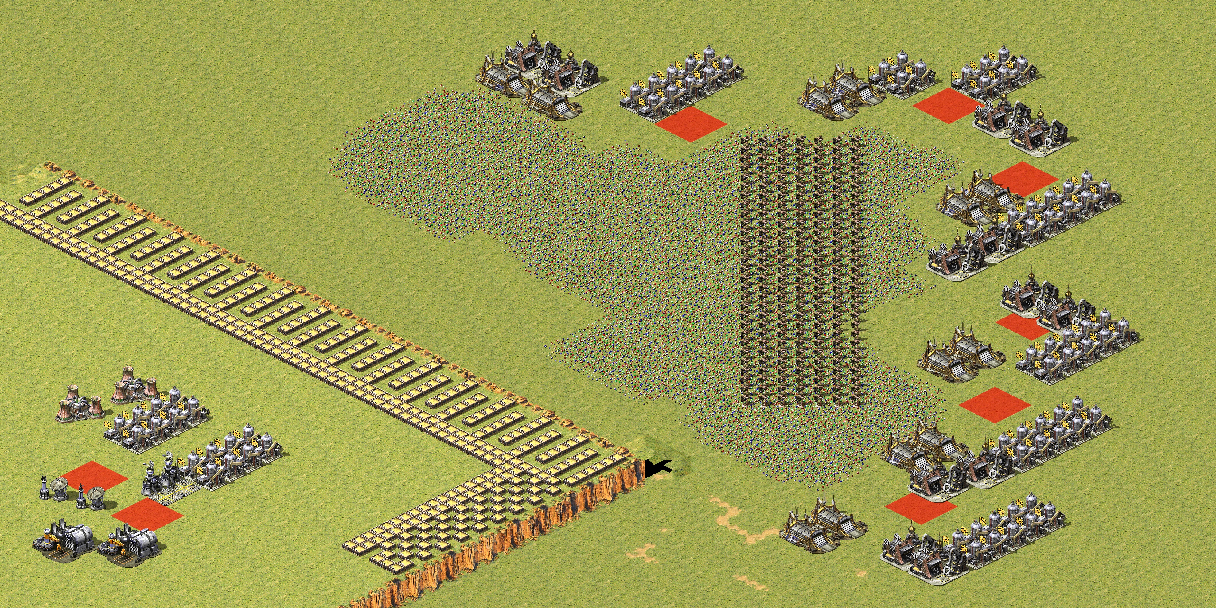 Rendered map: 2 Allied 6 Yuri Beginner