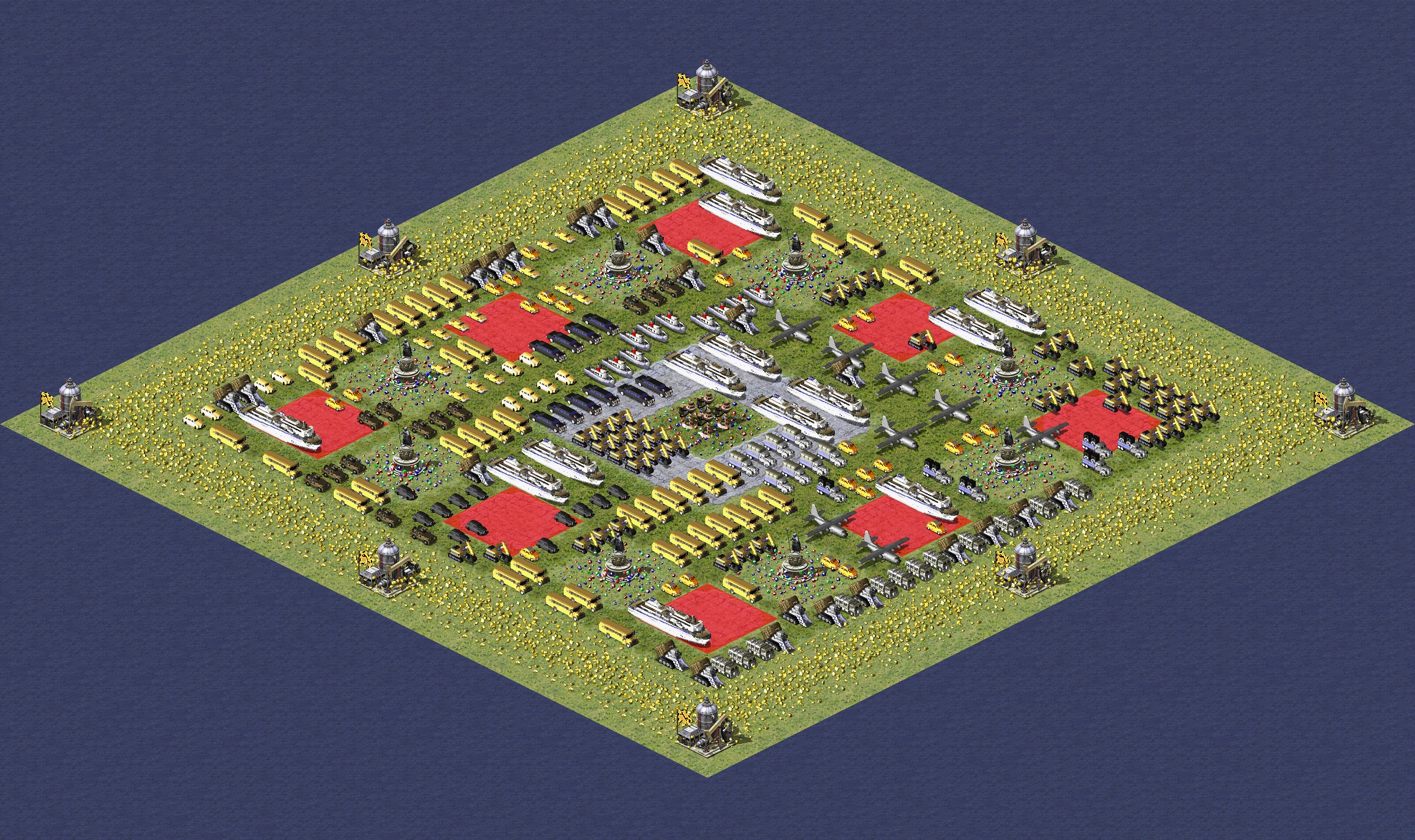 Rendered map: Parking Lot Under Blue Sky Patch (8)