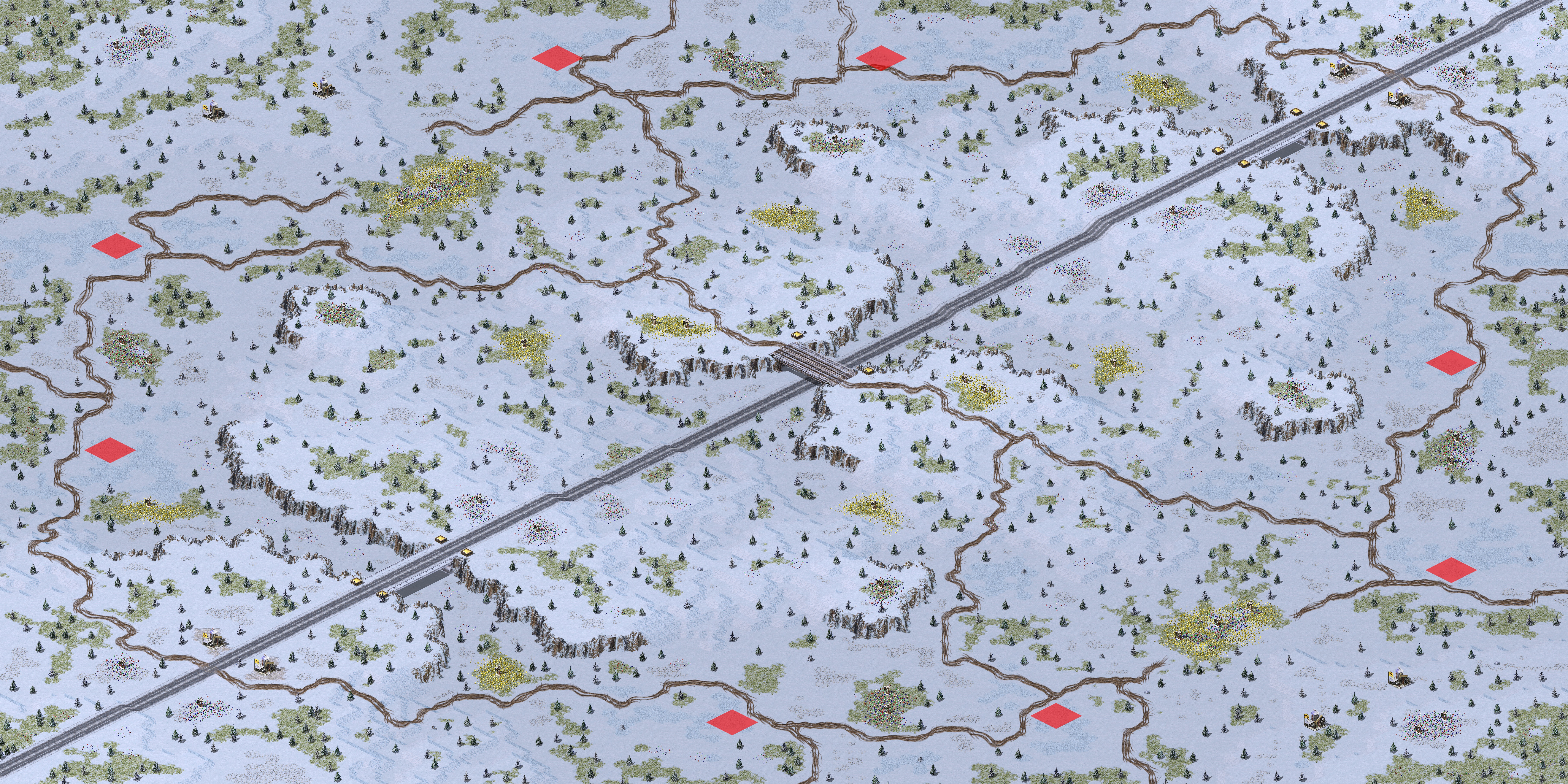 Rendered map: 凝冻森林