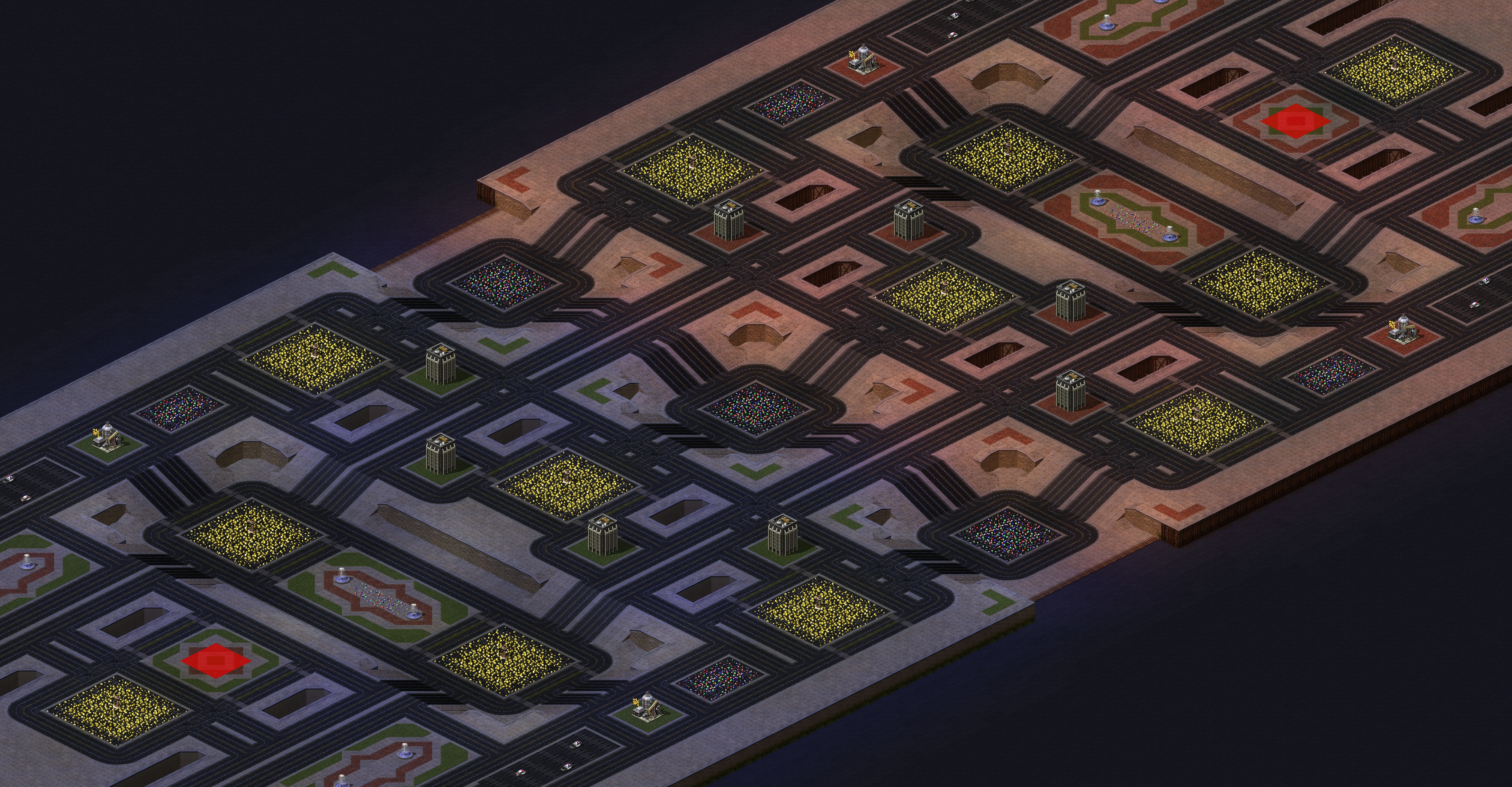Rendered map: Arena City LAPD