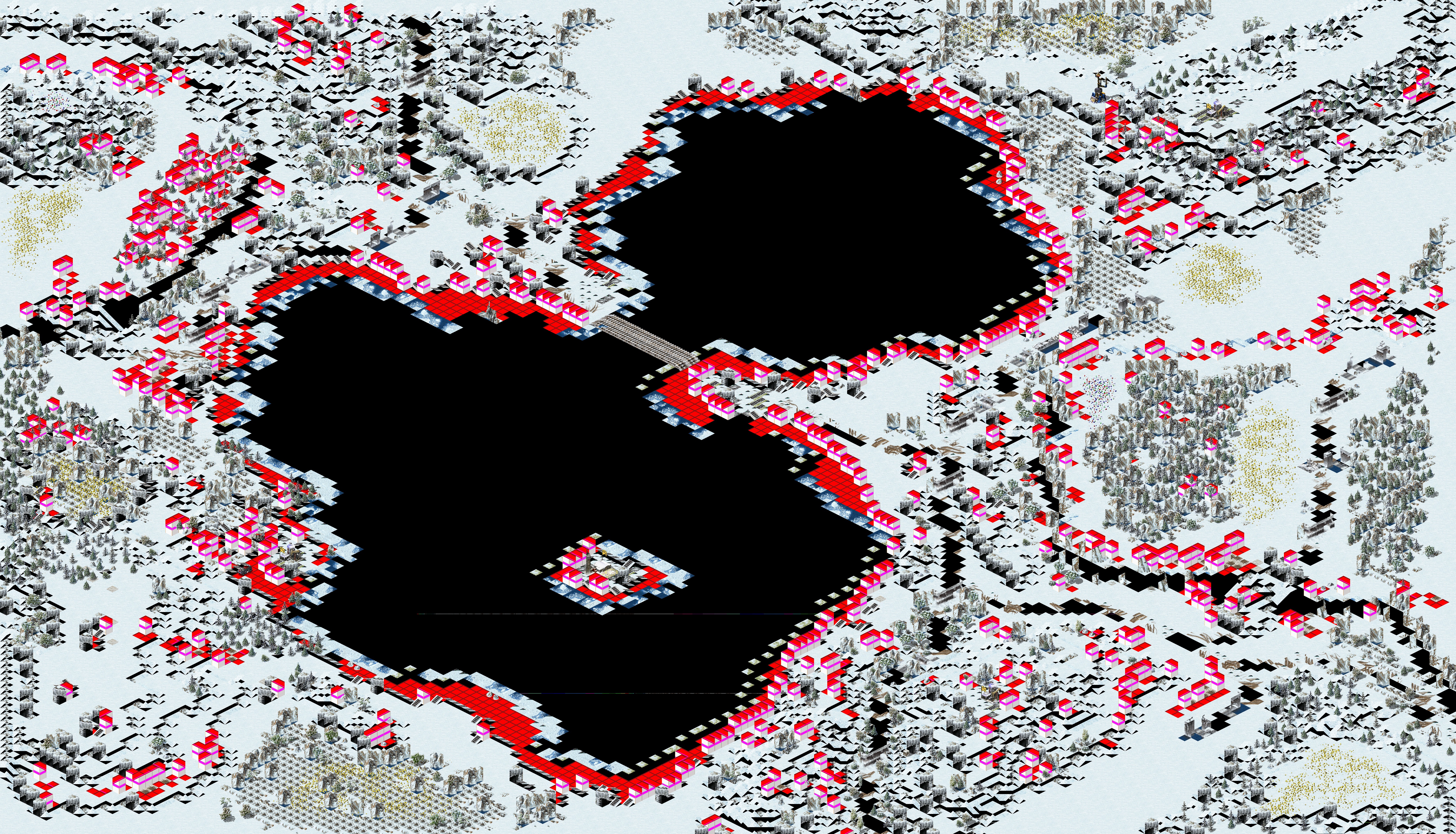 Rendered map: Frozen Lakes