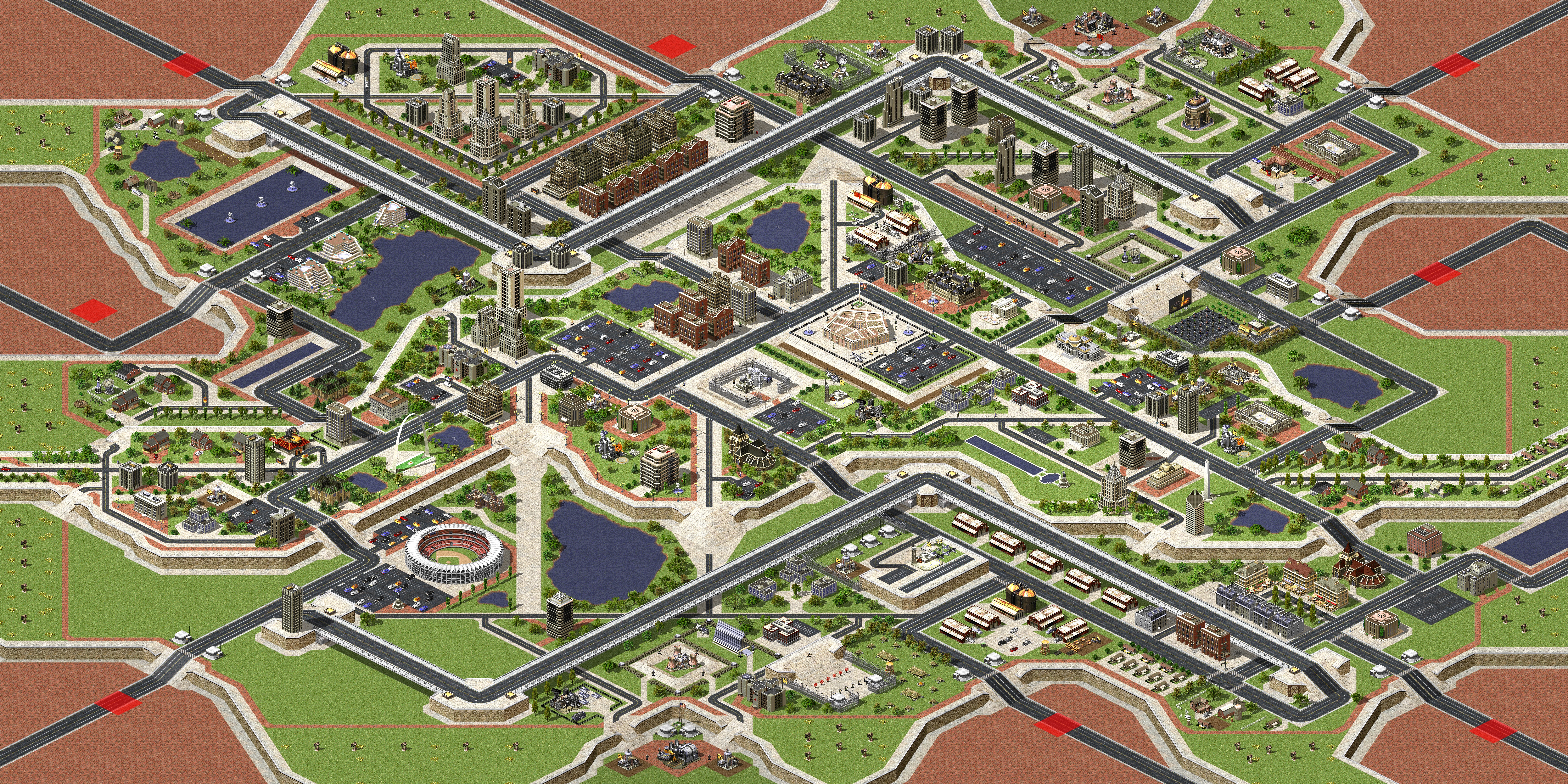 Rendered map: Urban Ruins