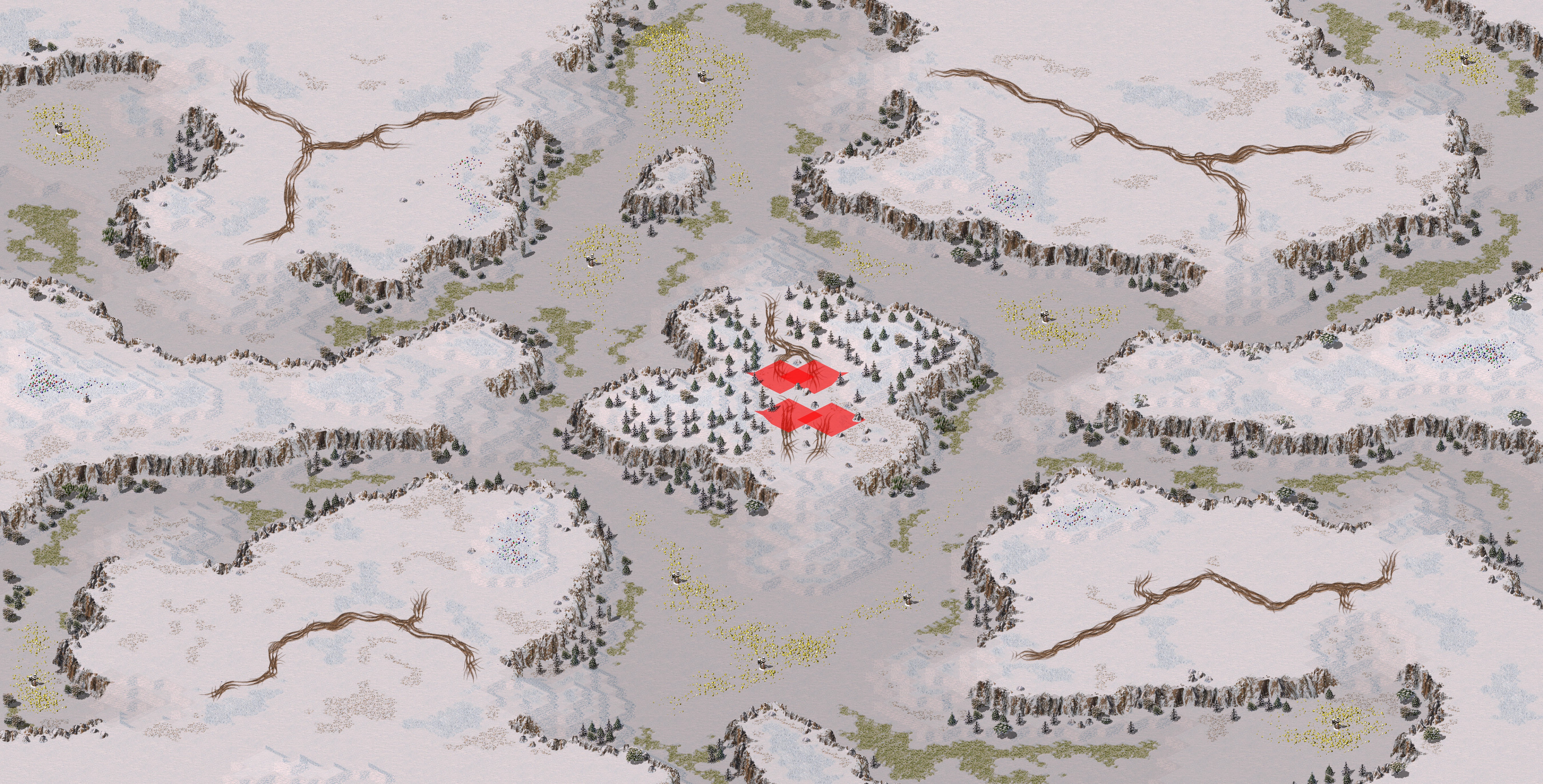 Rendered map: Snow Valley