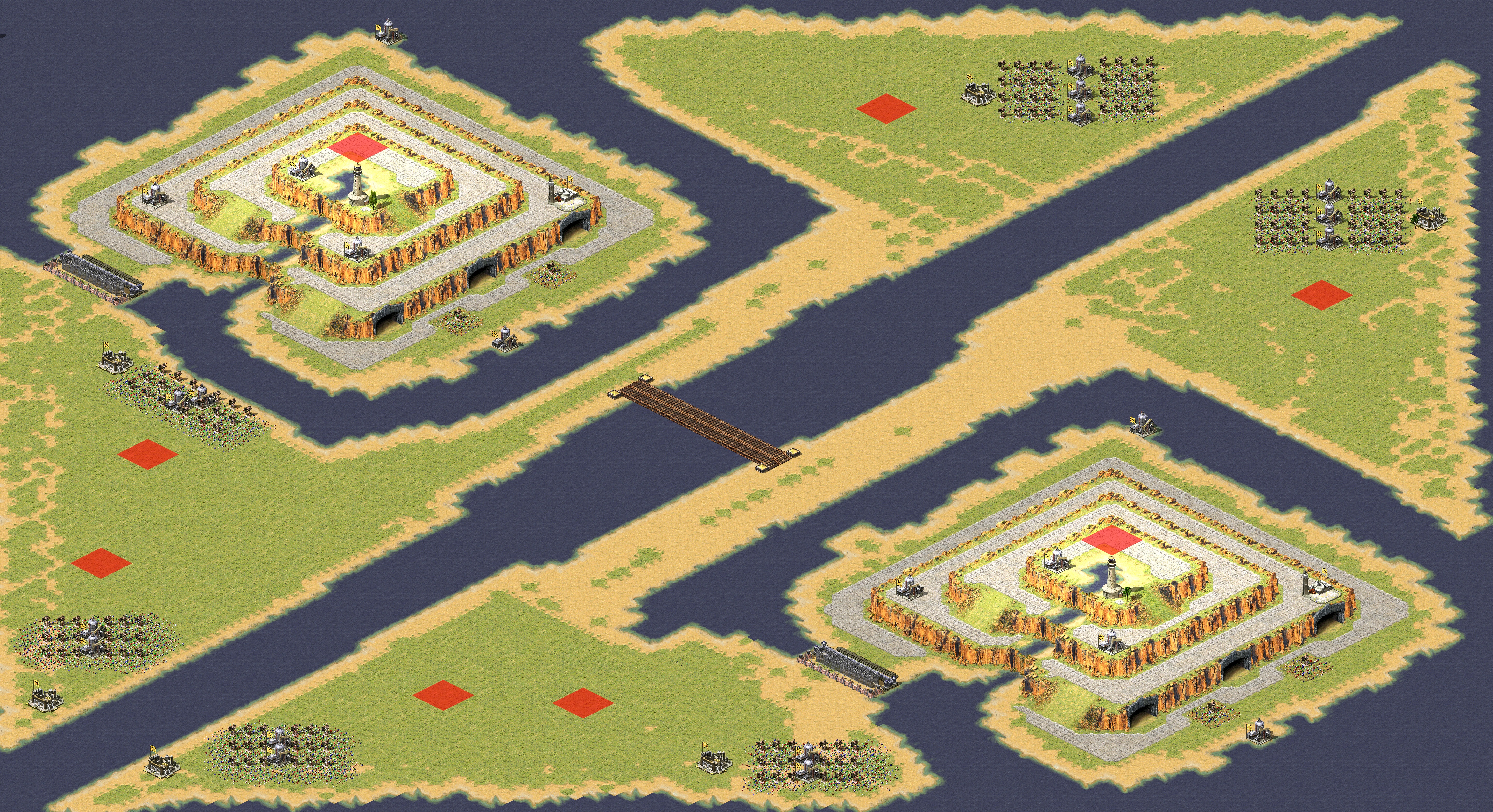Rendered map: 4v4 High Ground - Deep Penetration 2