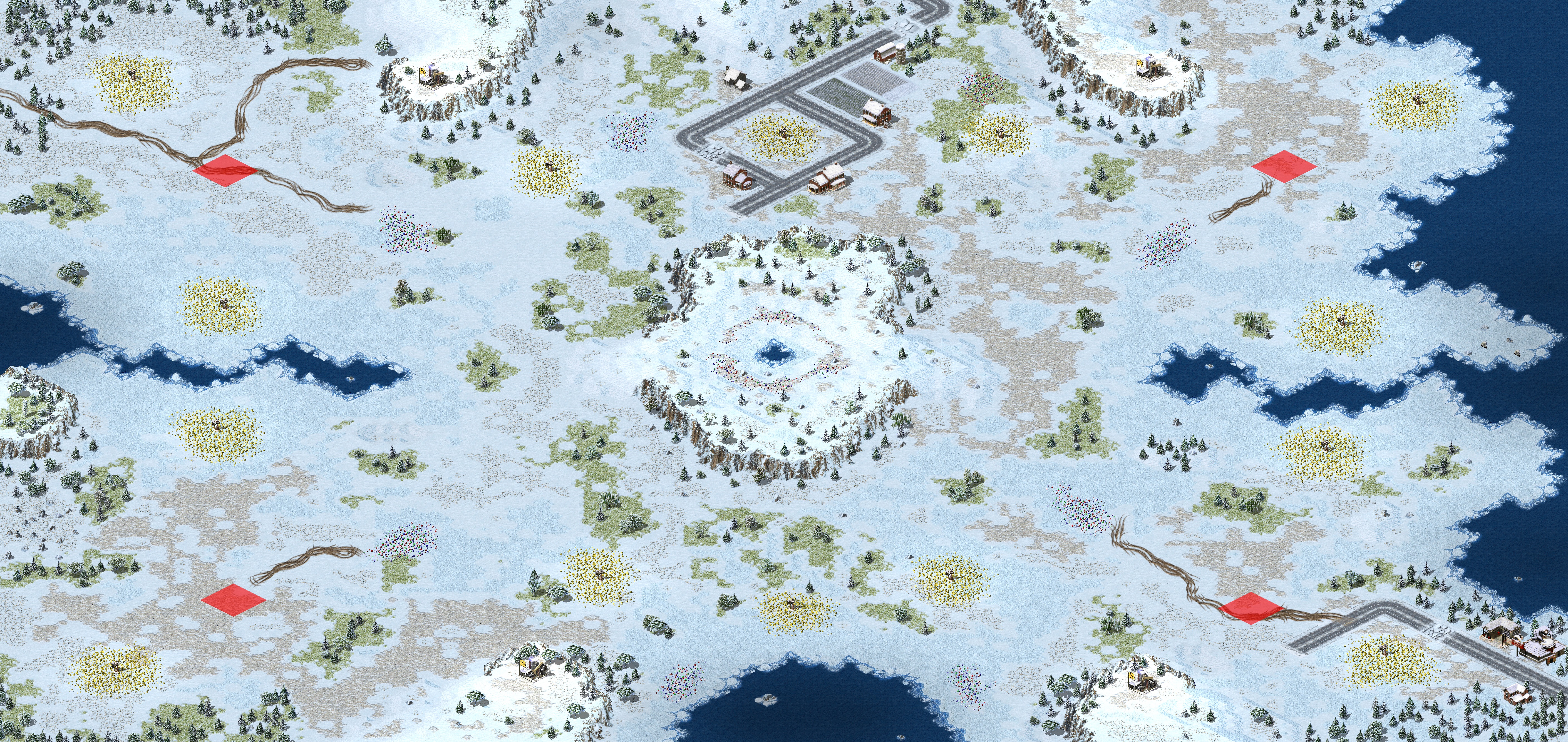 Rendered map: 雪地据点 - 赛事专用