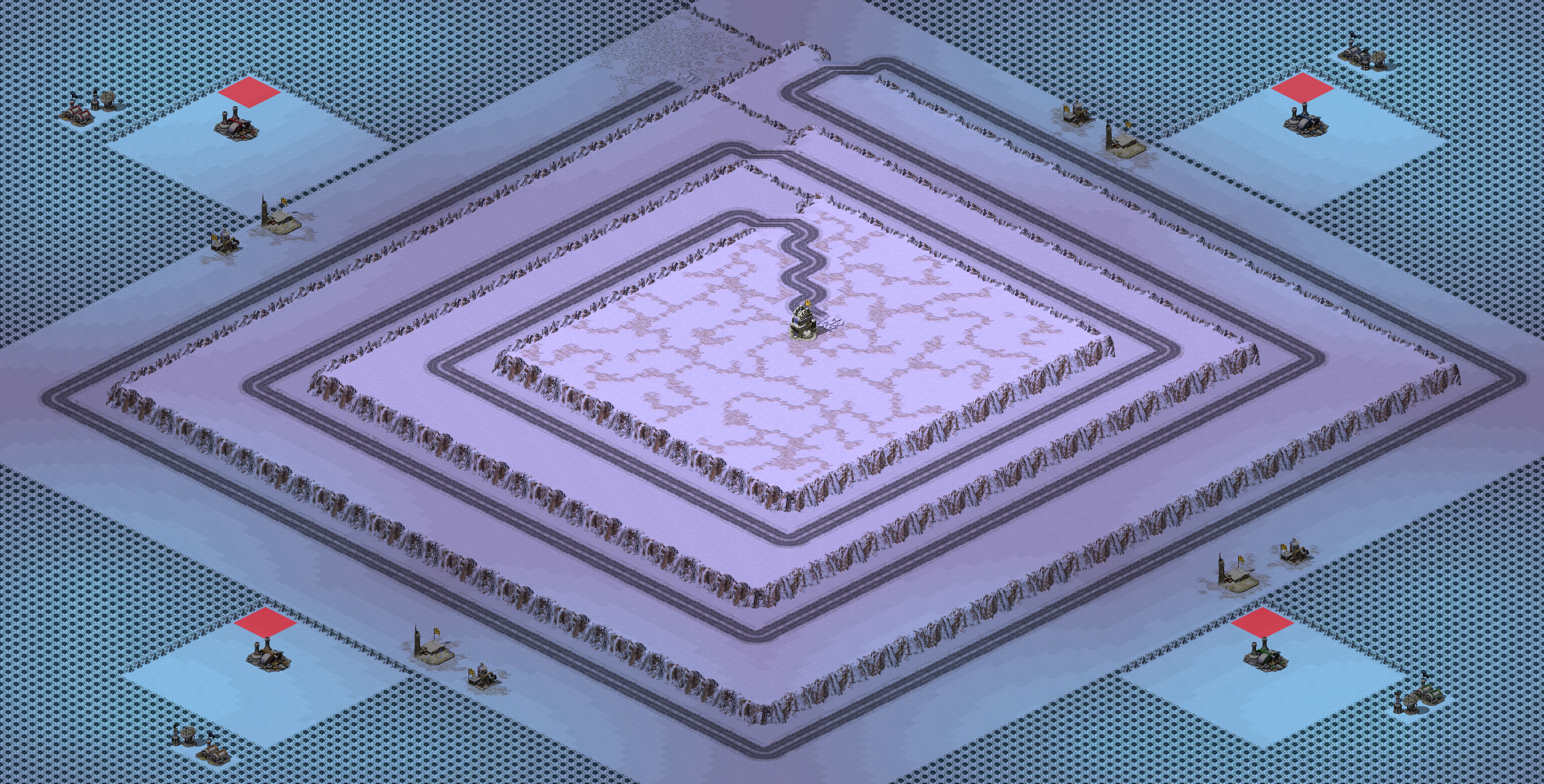 Rendered map: Snarks Fourth Tower Defense Extreme (4 players) Final V1.1
