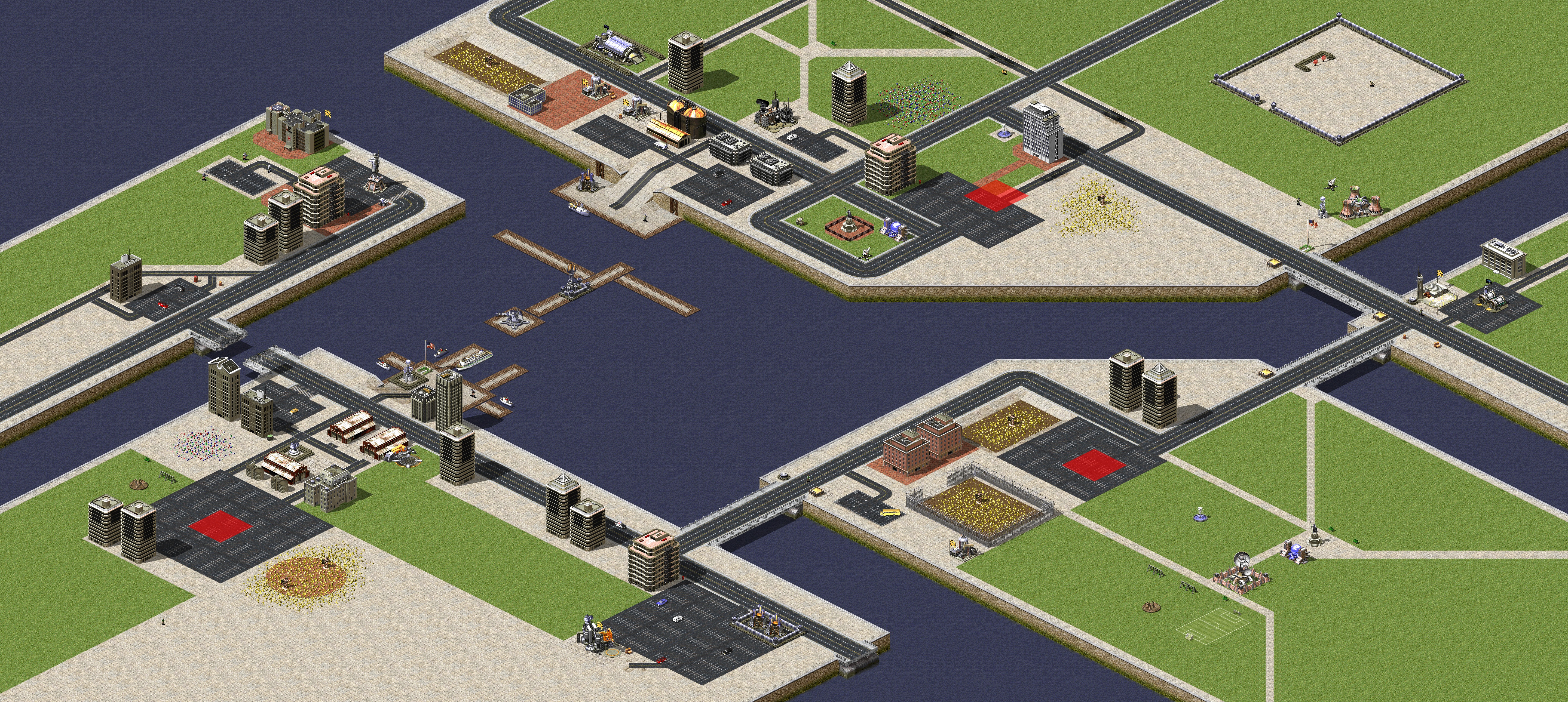 Rendered map: City map