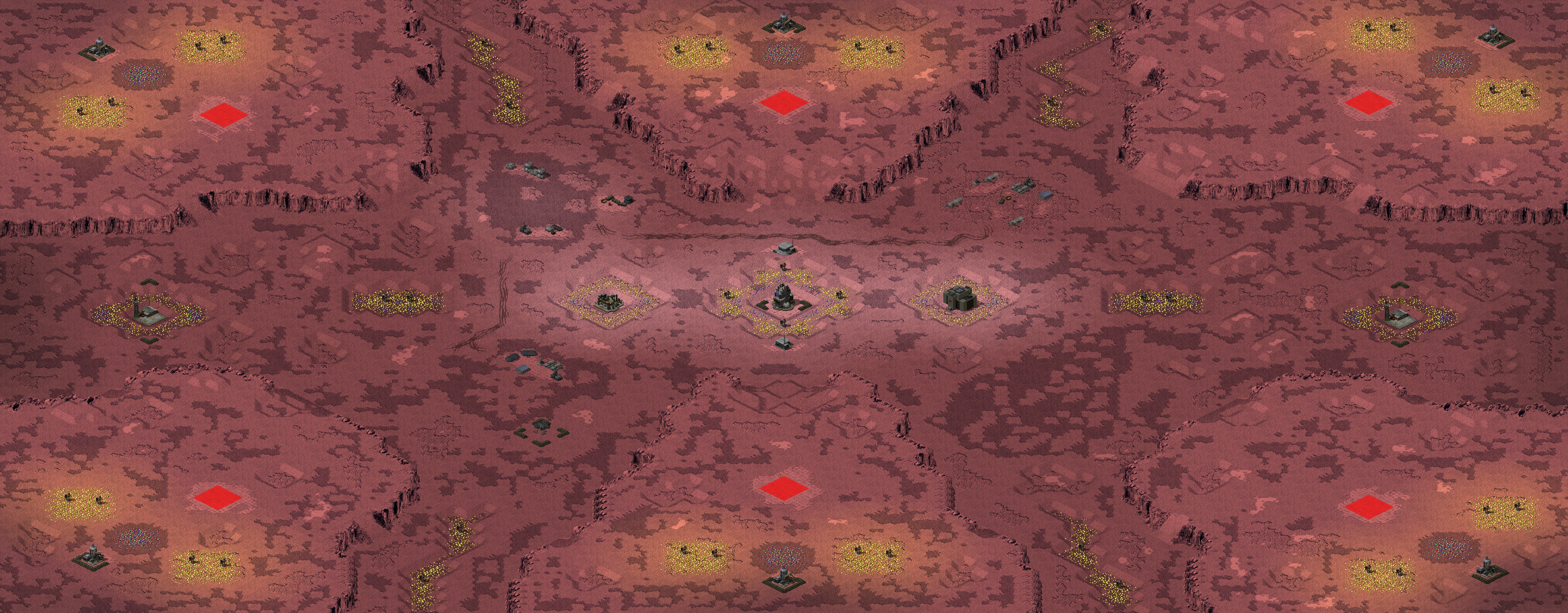 Rendered map: The Red Planet