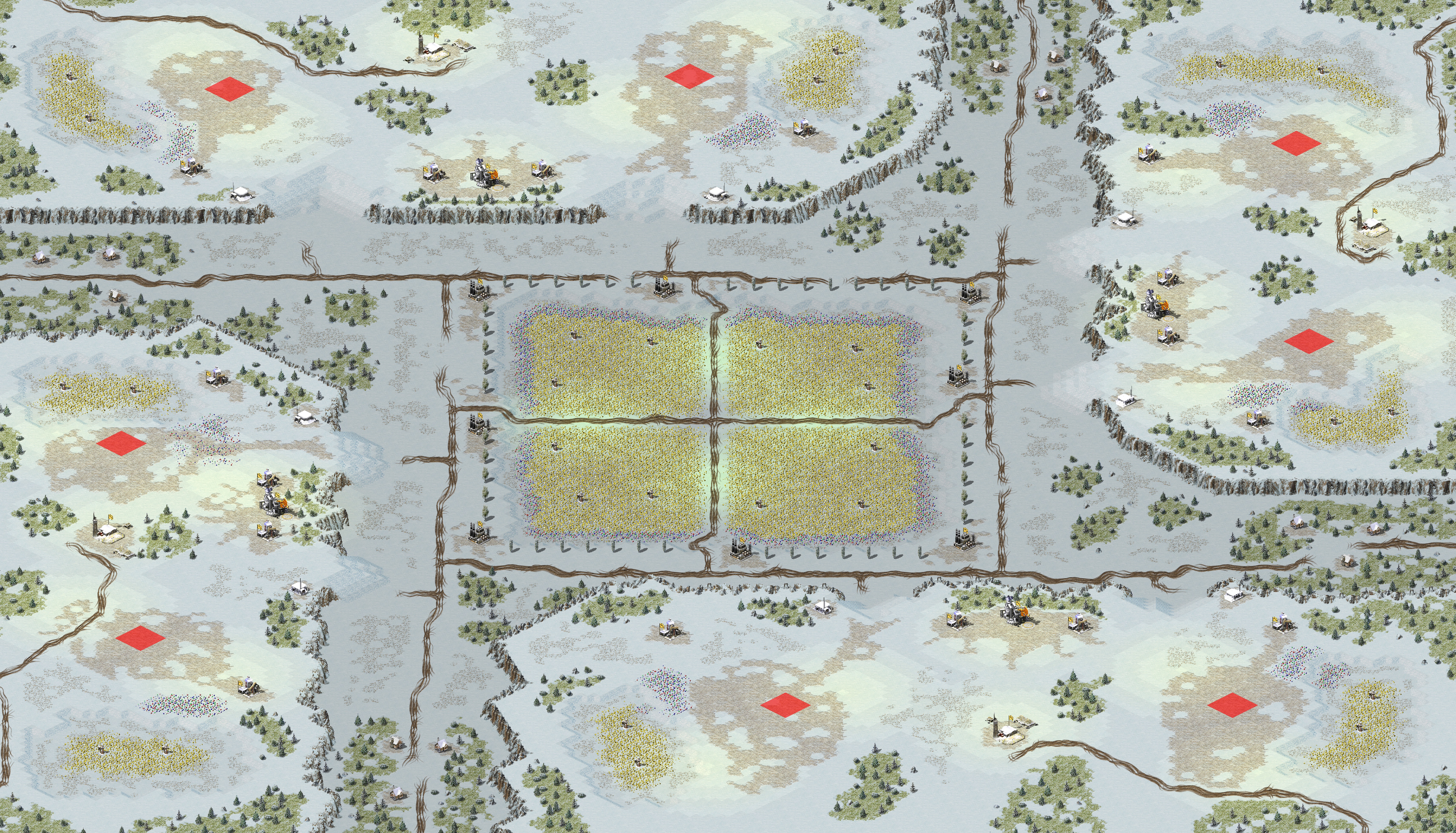 Rendered map: Yellow Snow Gardens - Final