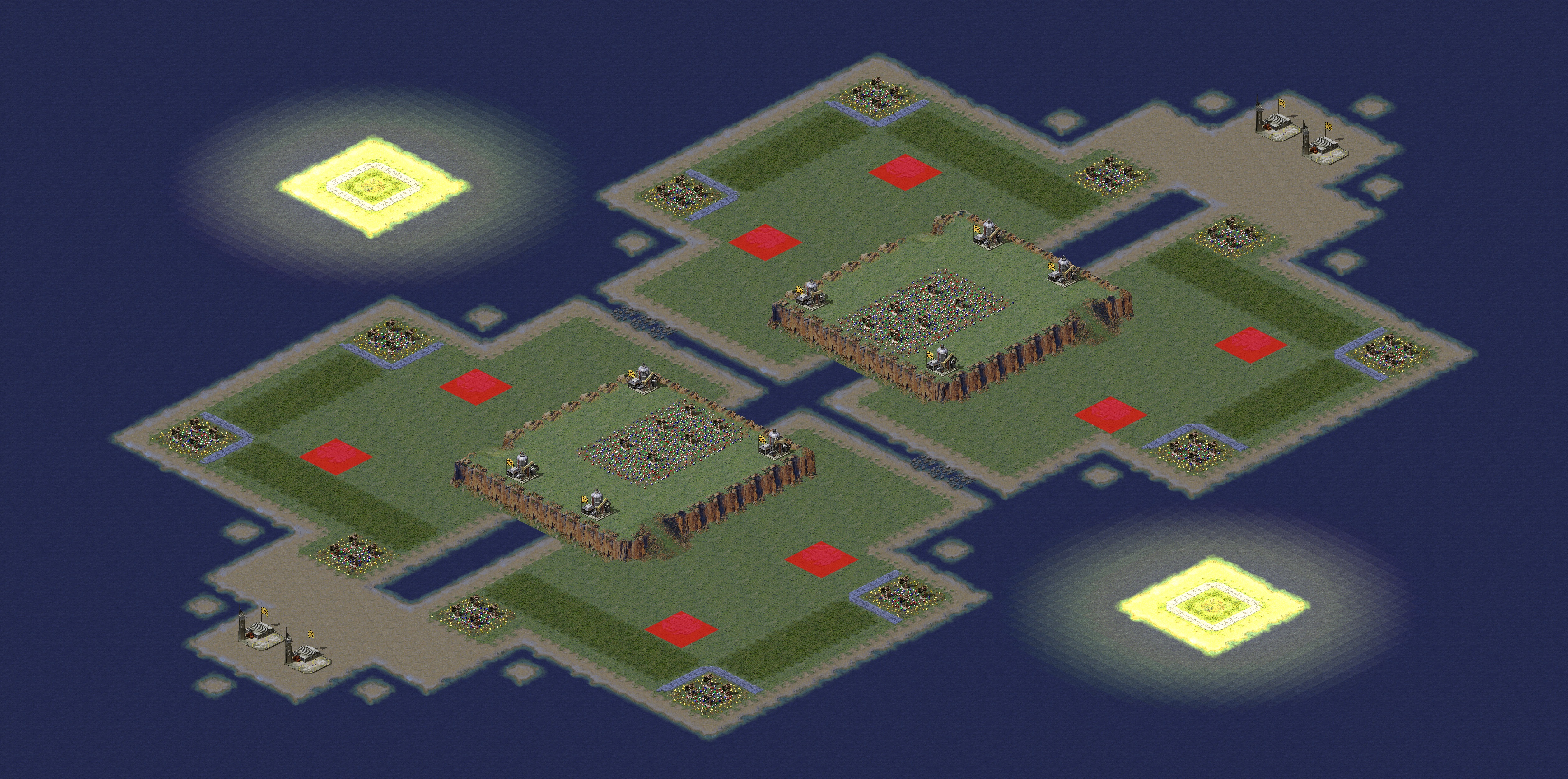 Rendered map: Left vs Right (4v4)