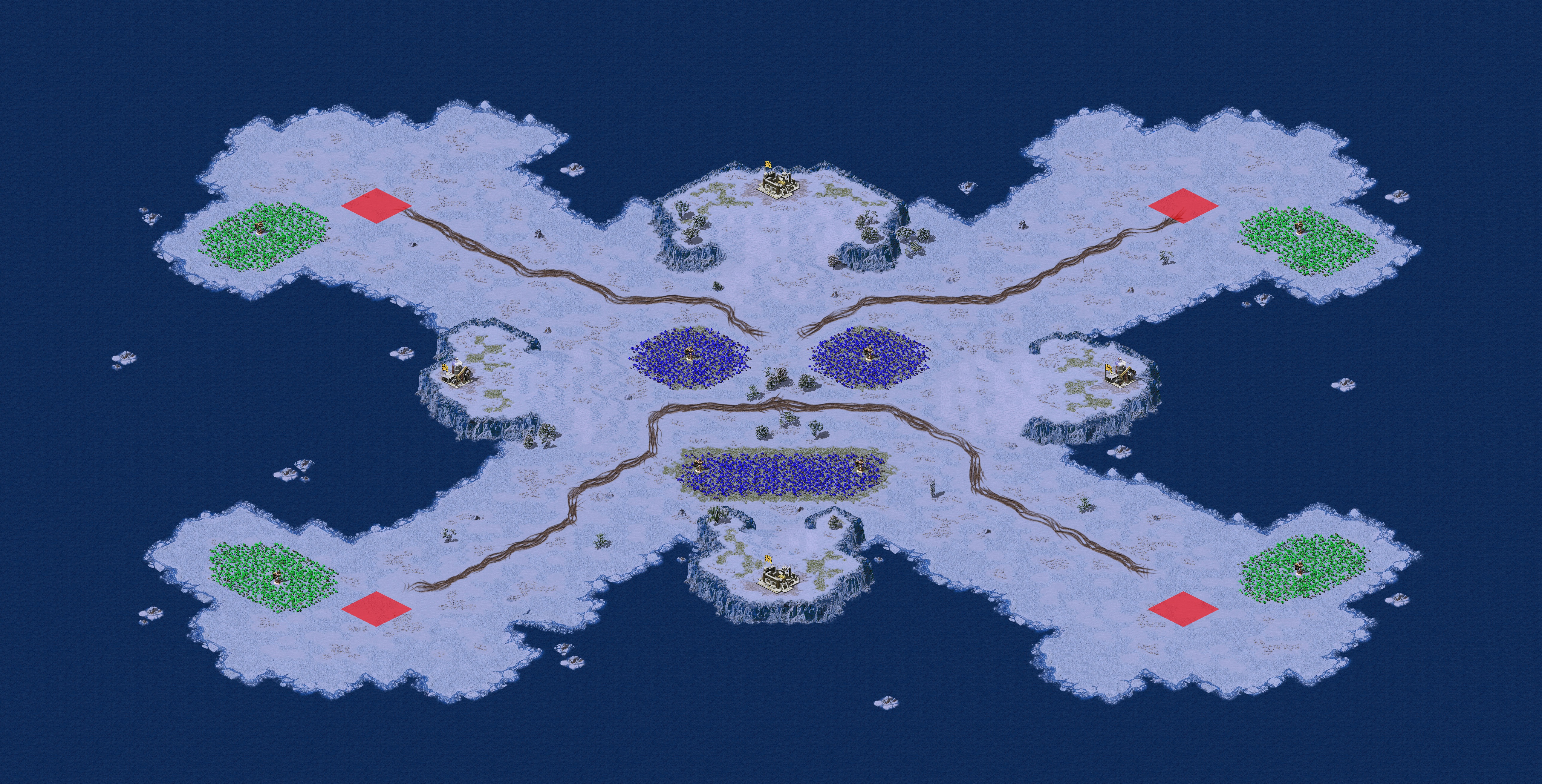 Rendered map: (4) Face Down