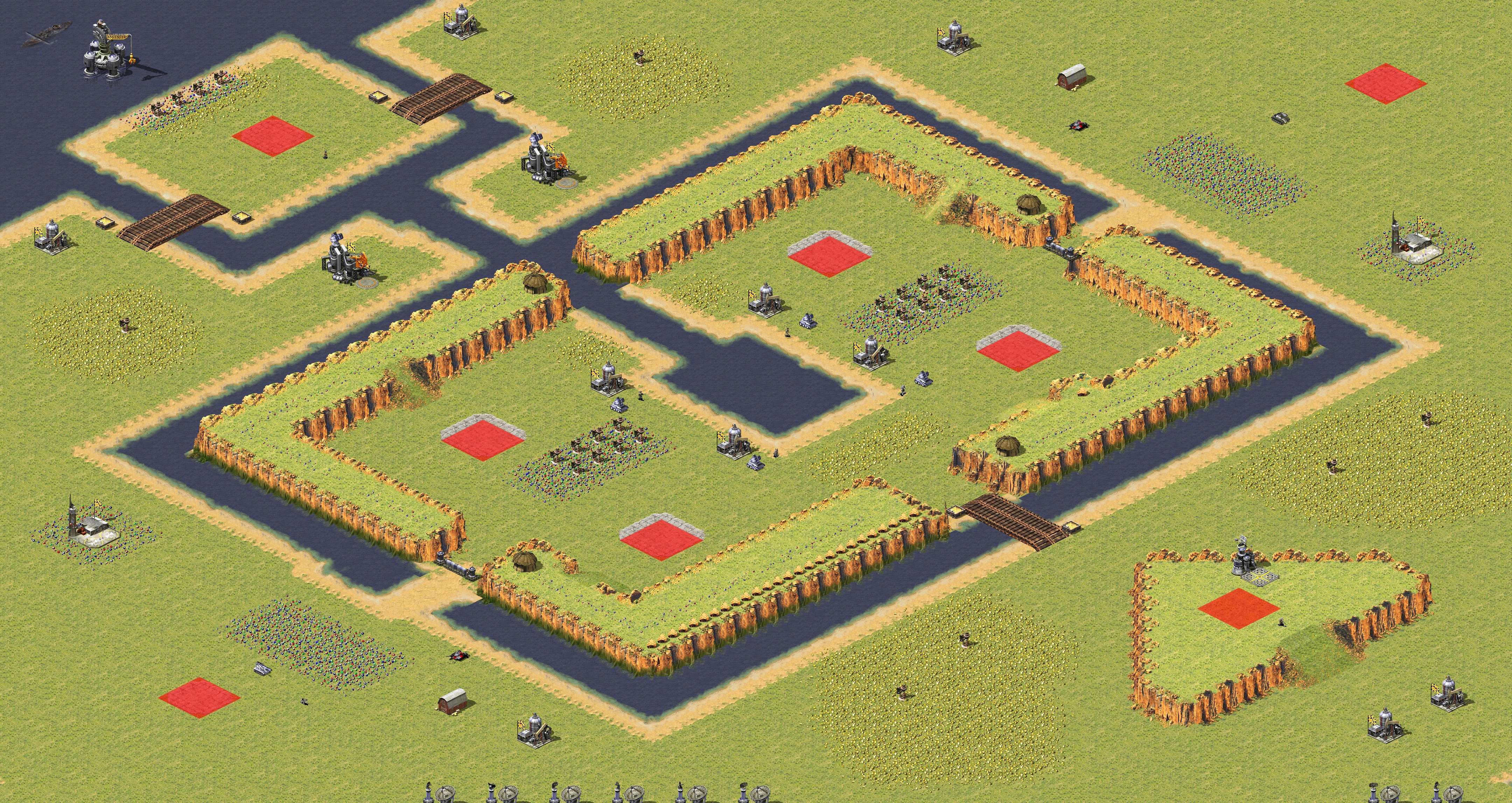 Rendered map: Different City 4v4