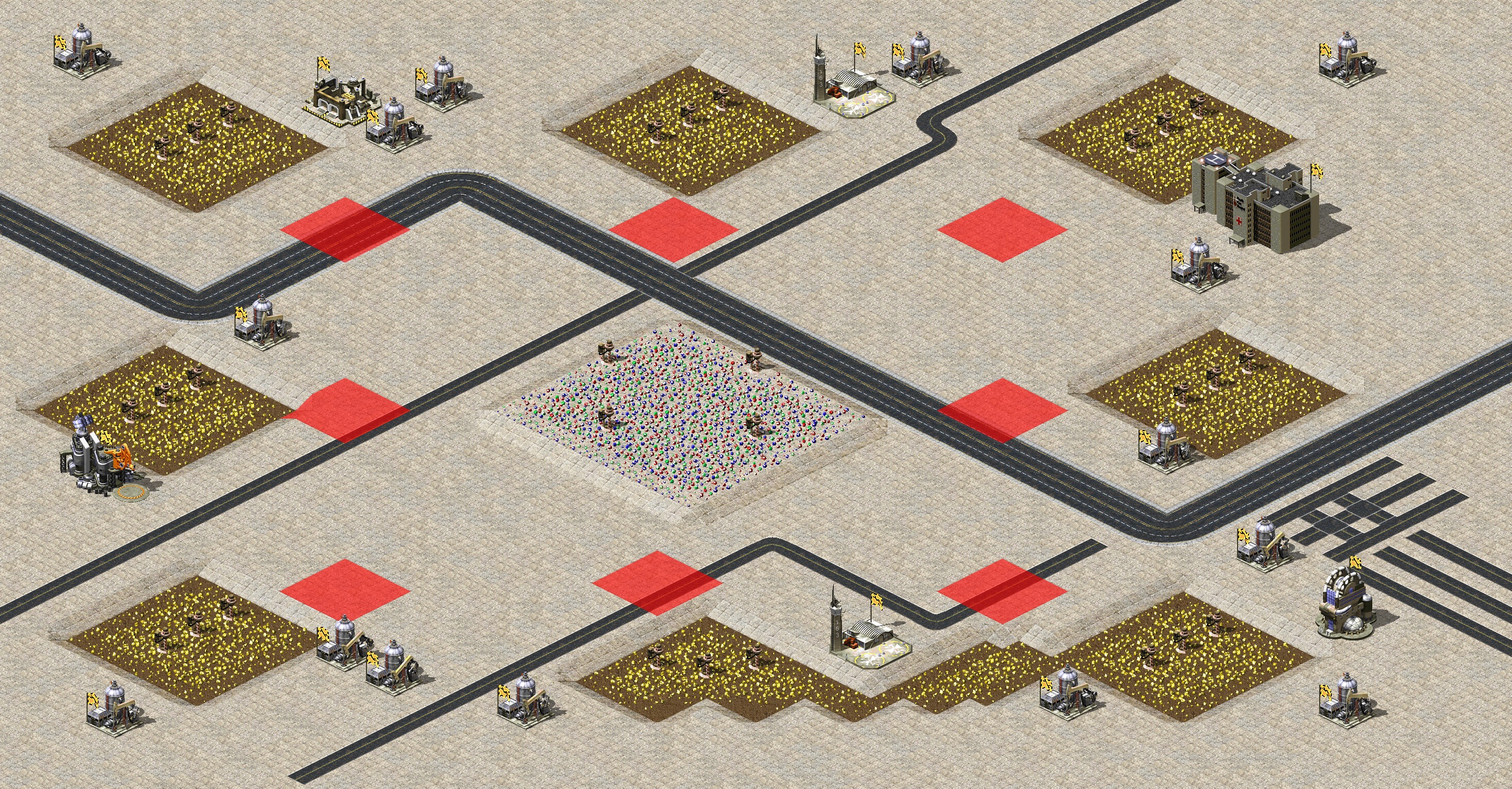 Rendered map: War Storms 2 - Ride on roads