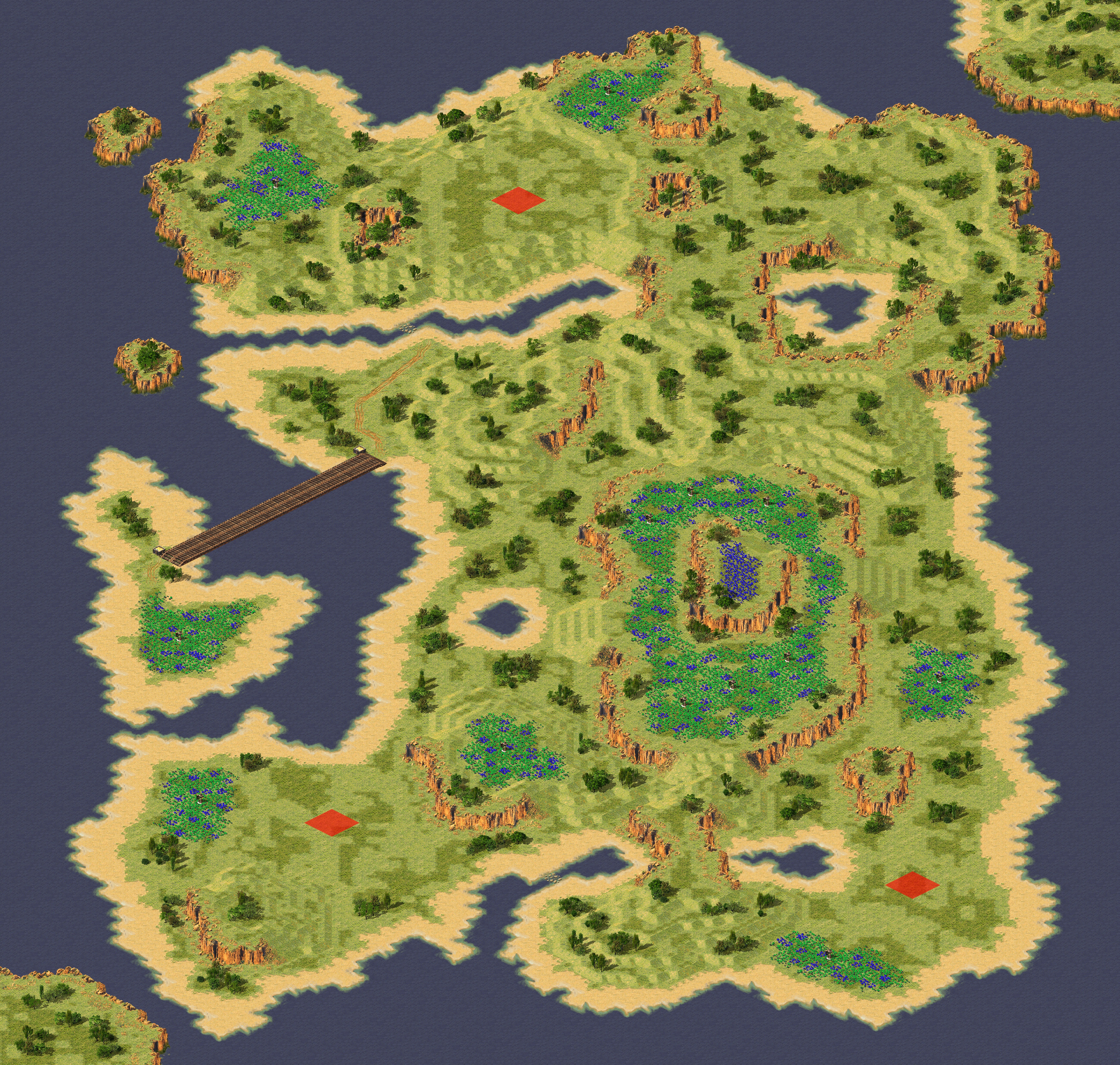 Rendered map: (3) Island Plateau