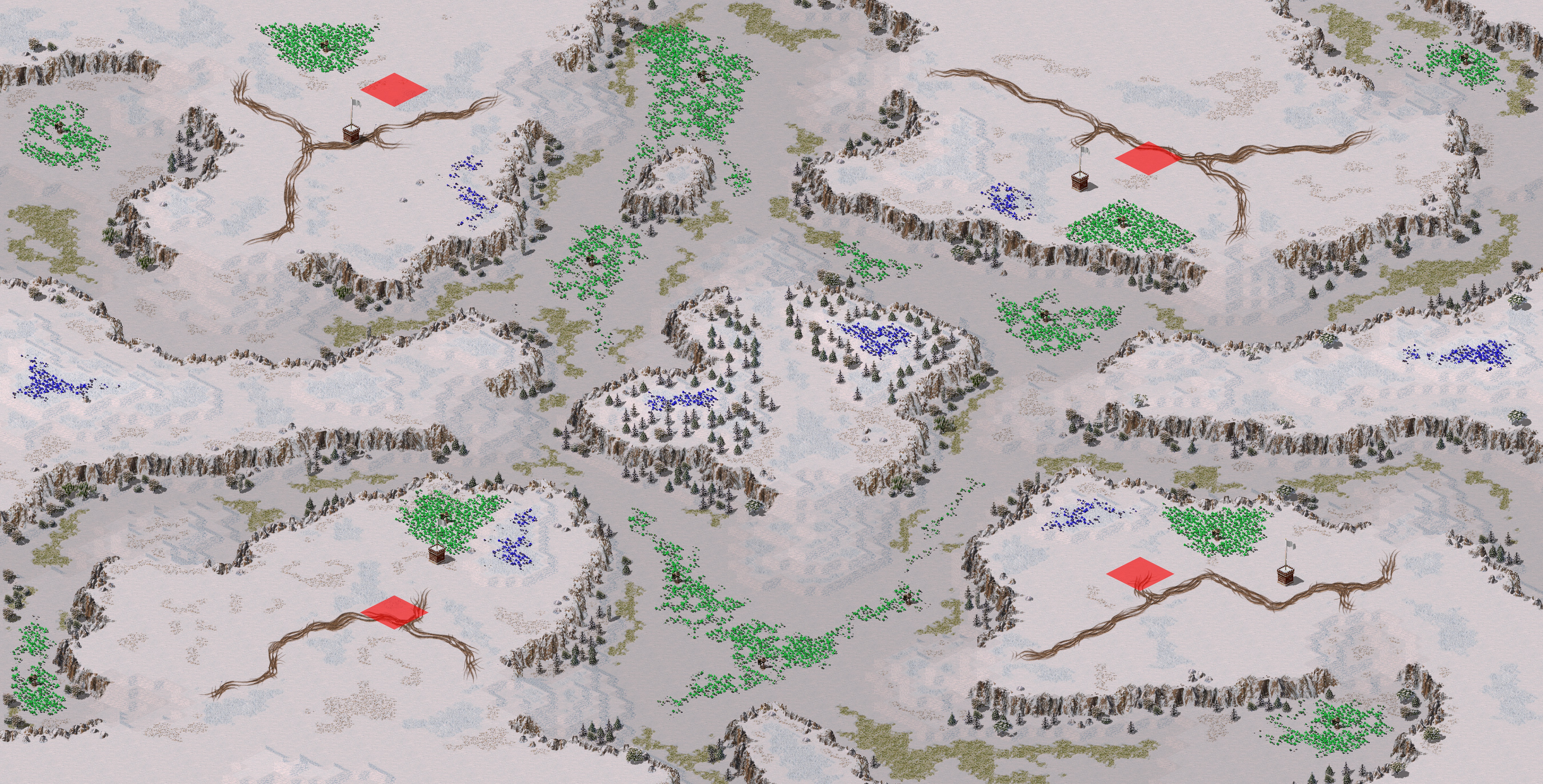 Rendered map: Snow Valley (4)