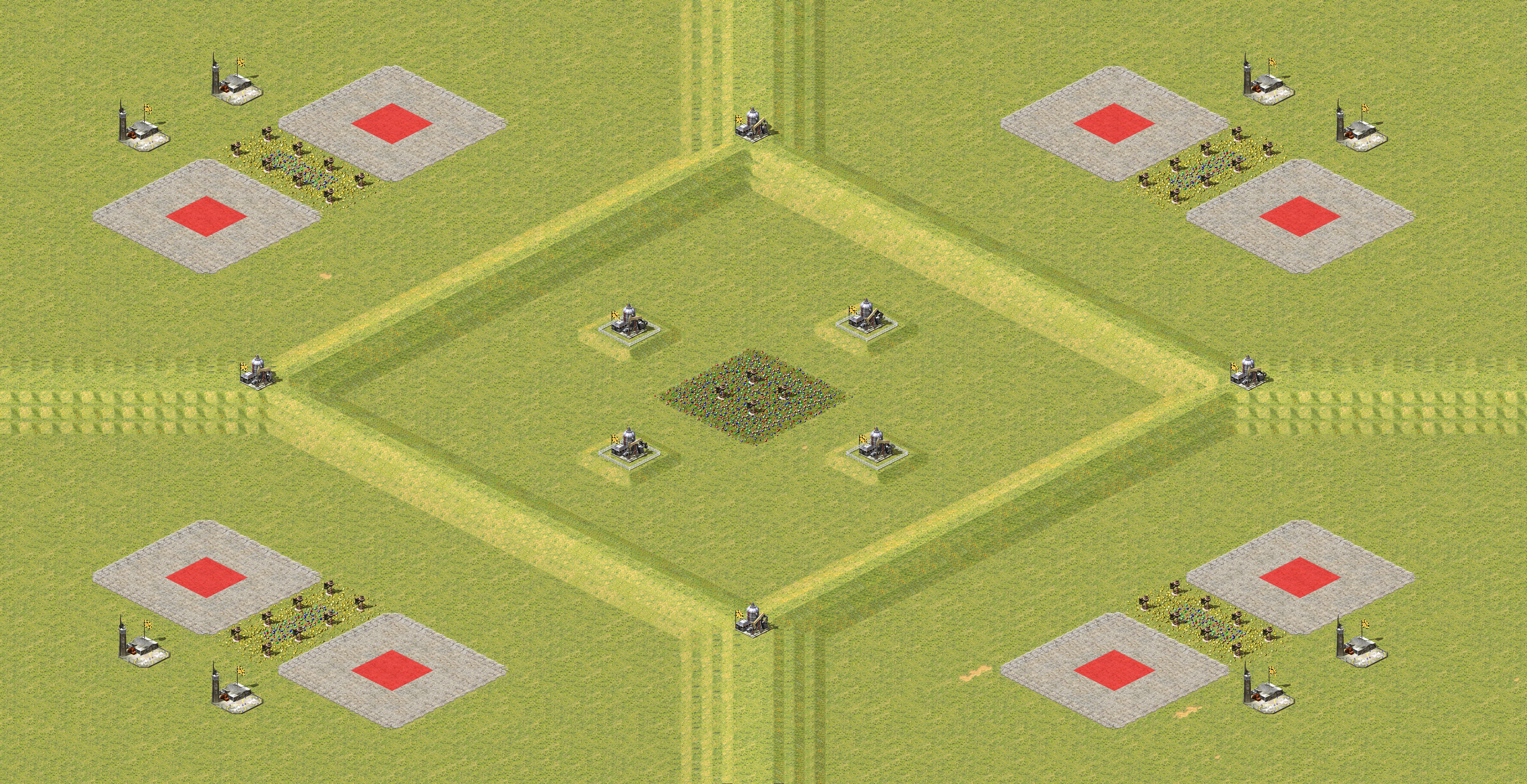 Rendered map: High Ground (2v2v2v2)