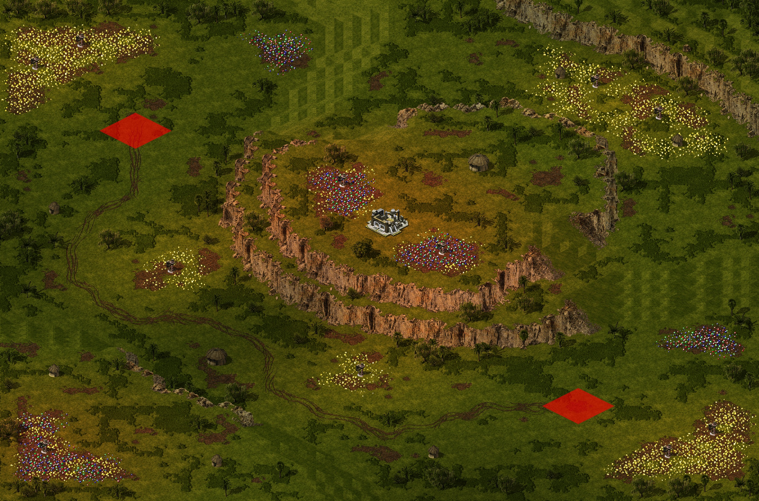 Rendered map: Cornered