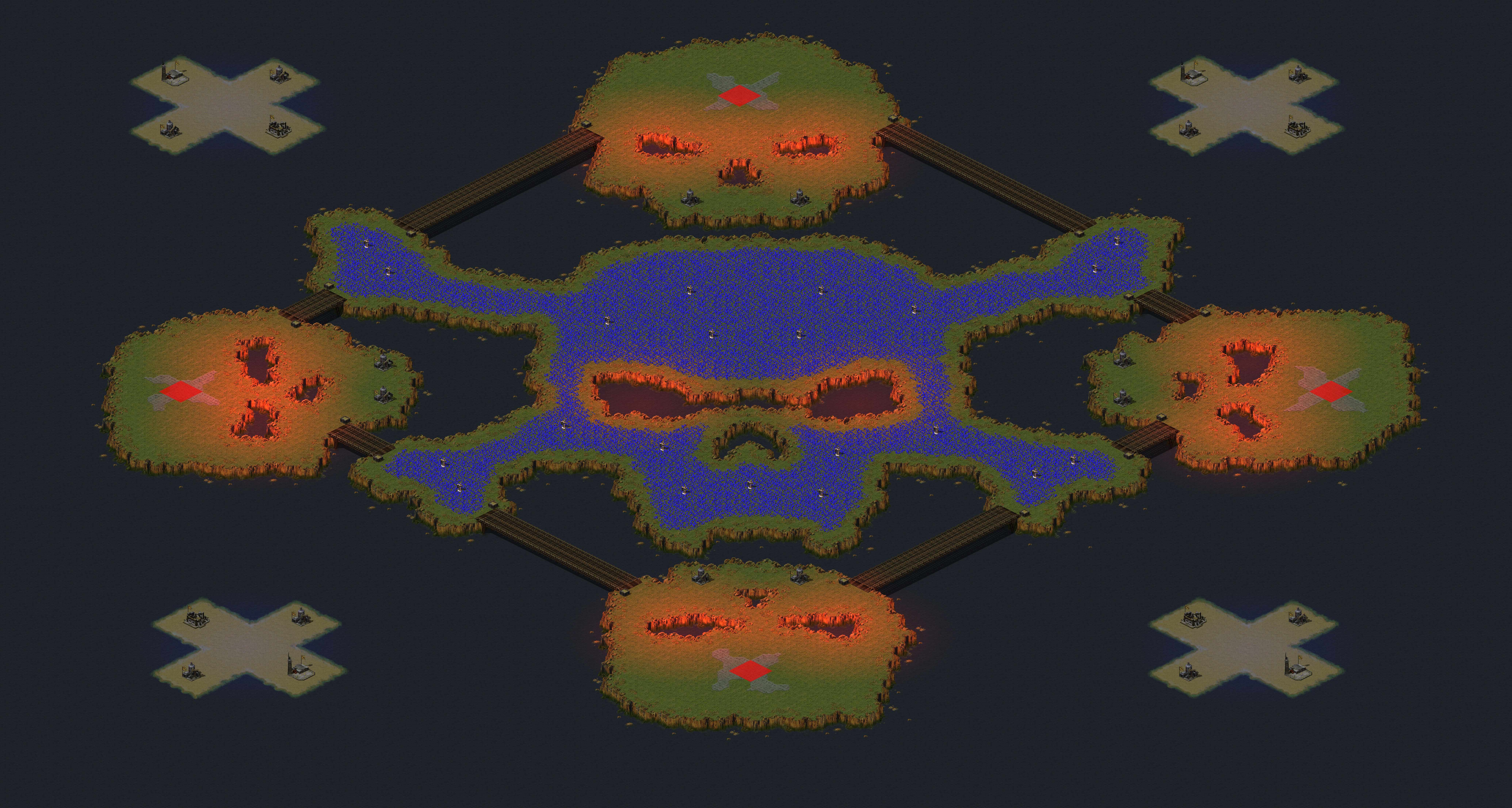 Rendered map: (4) Skull Islands