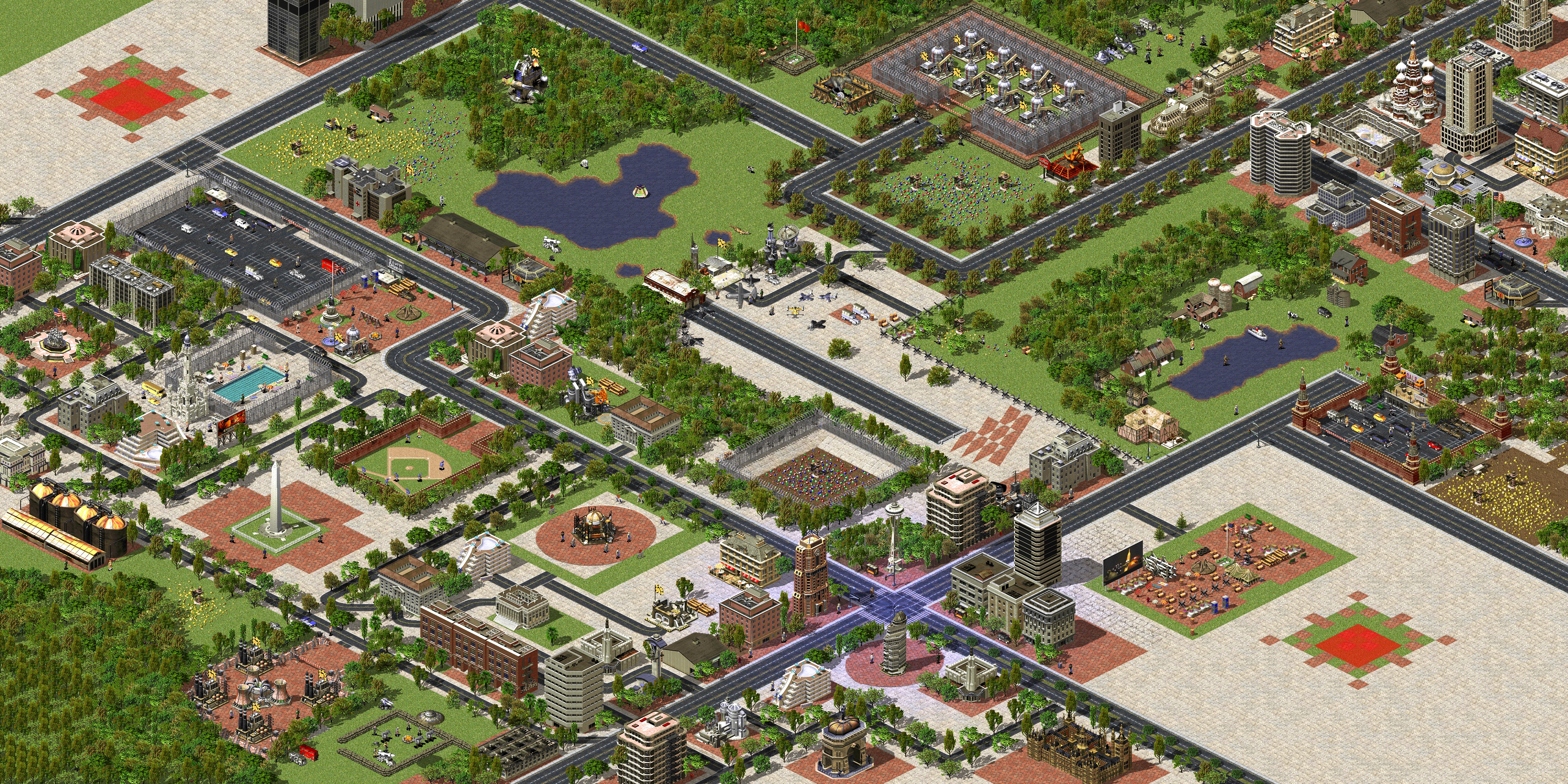Rendered map: Green City