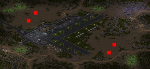 Rendered preview of airfield assault