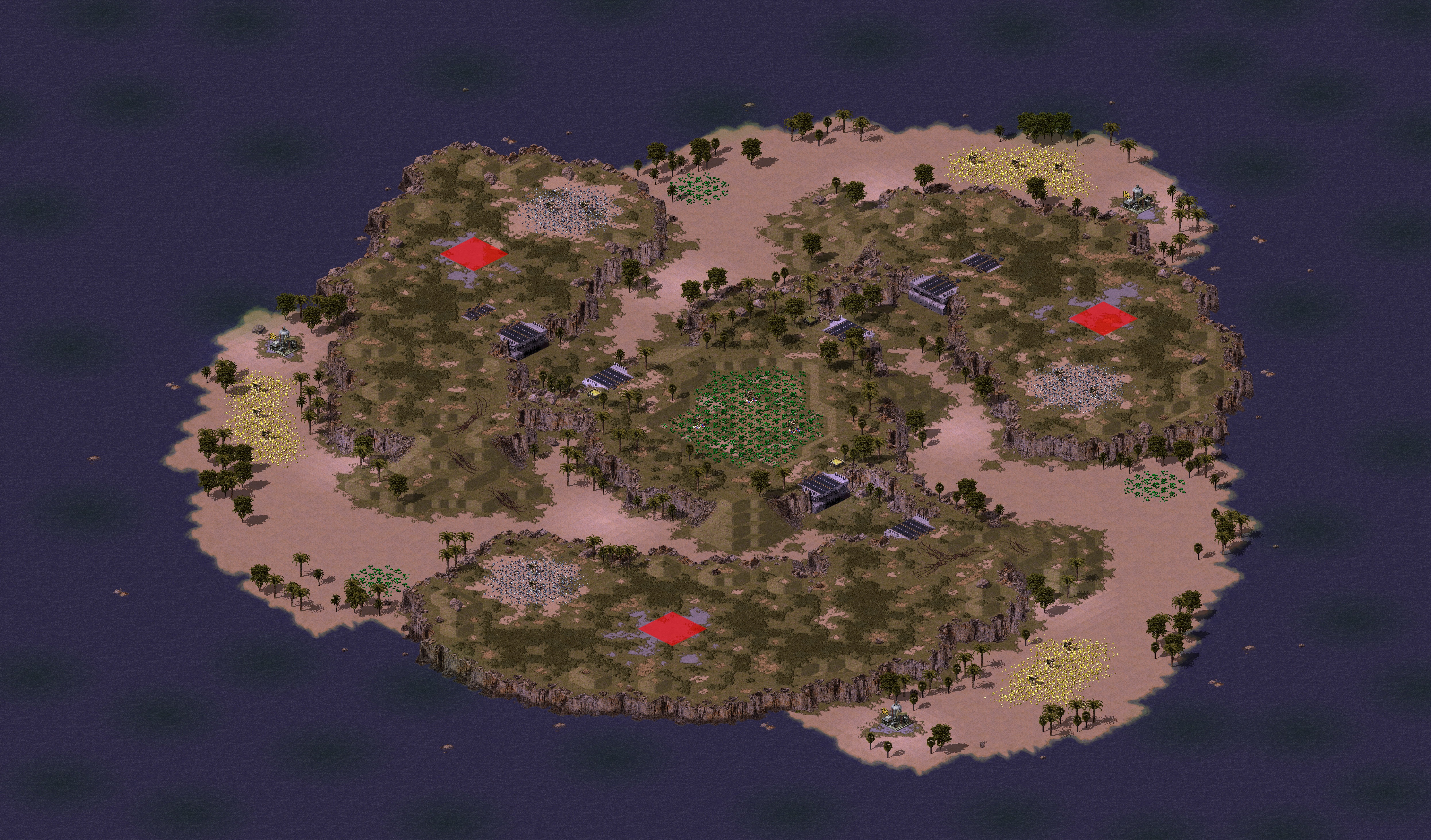 Rendered map: Canyon Fodder Retro