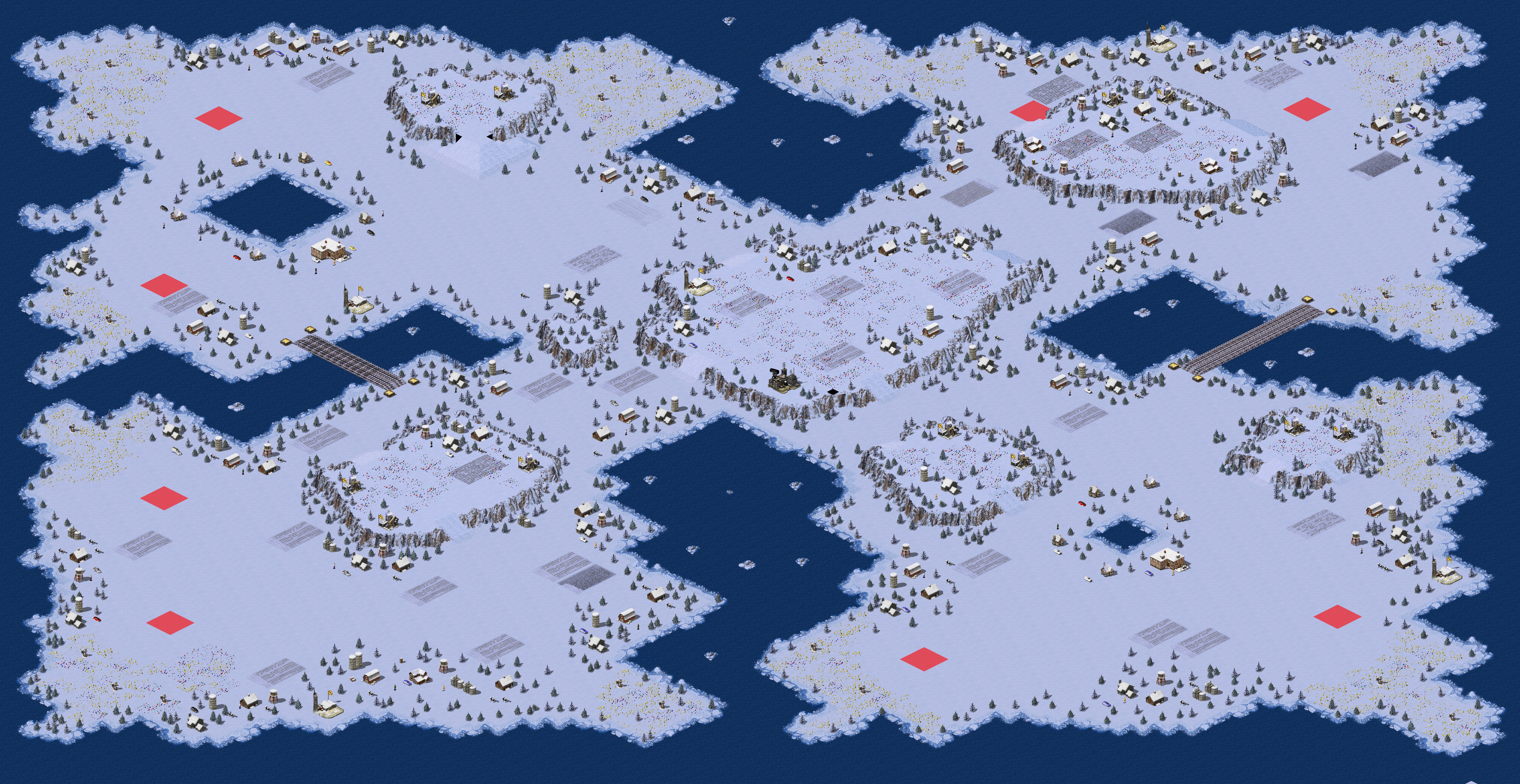 Rendered map: Snow Island