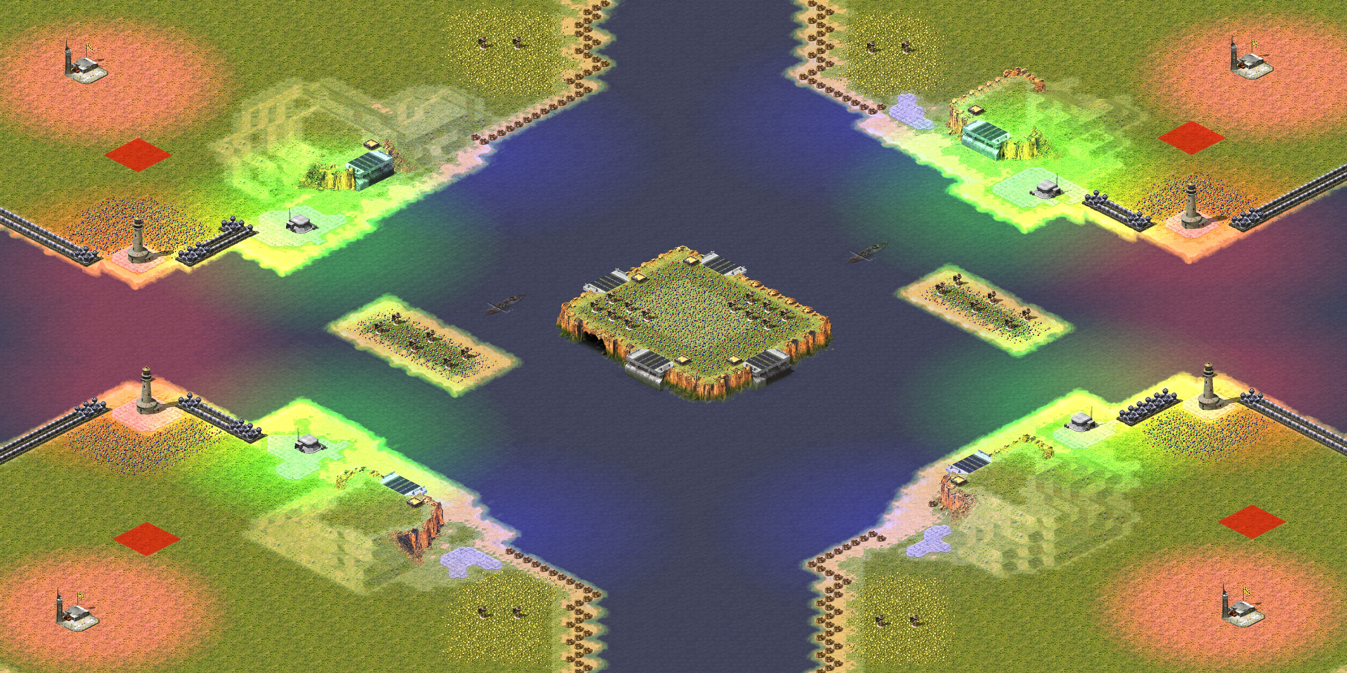 Rendered map: Four Nations Clash