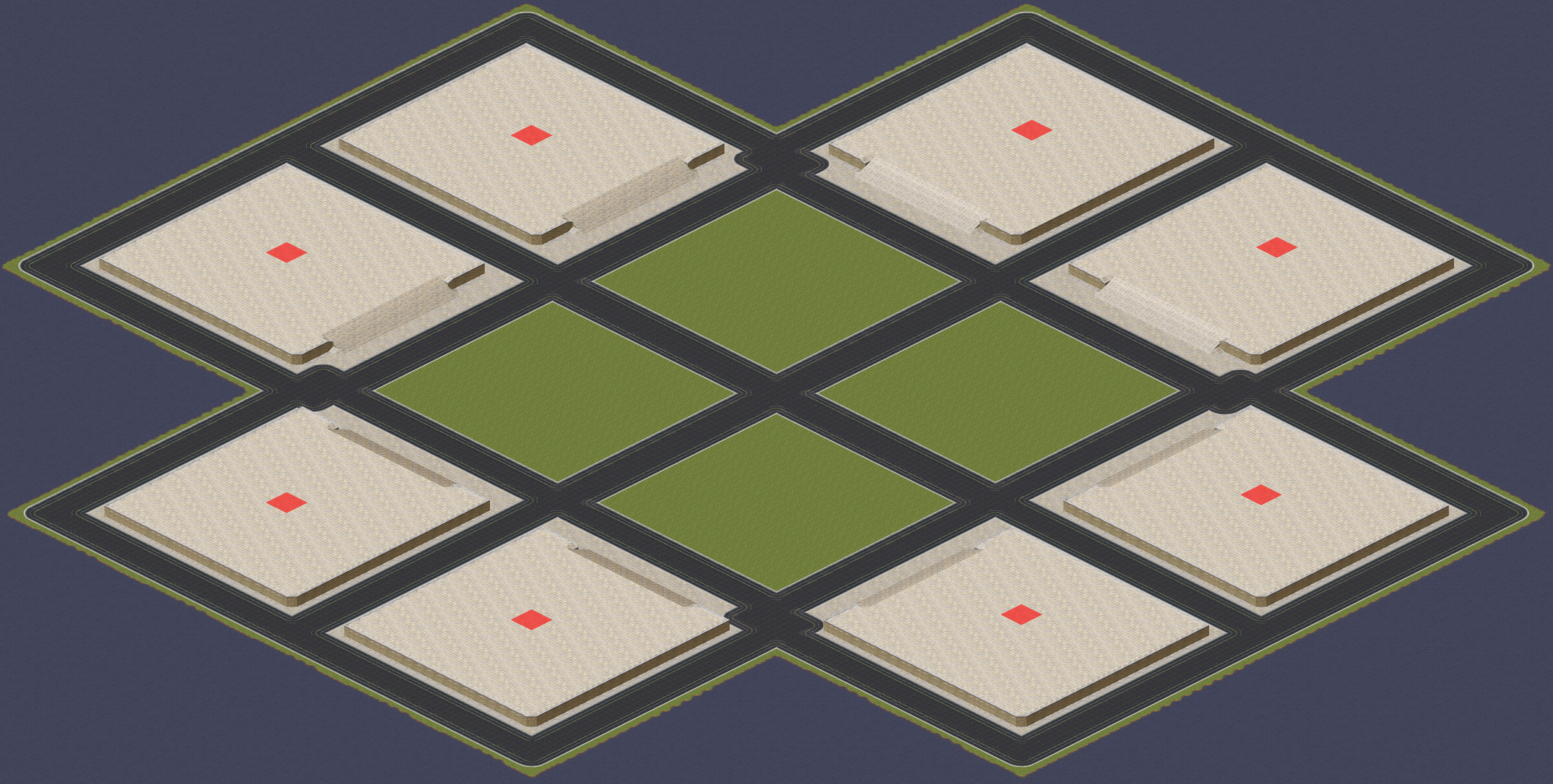 Rendered map: Lazy War High Ground