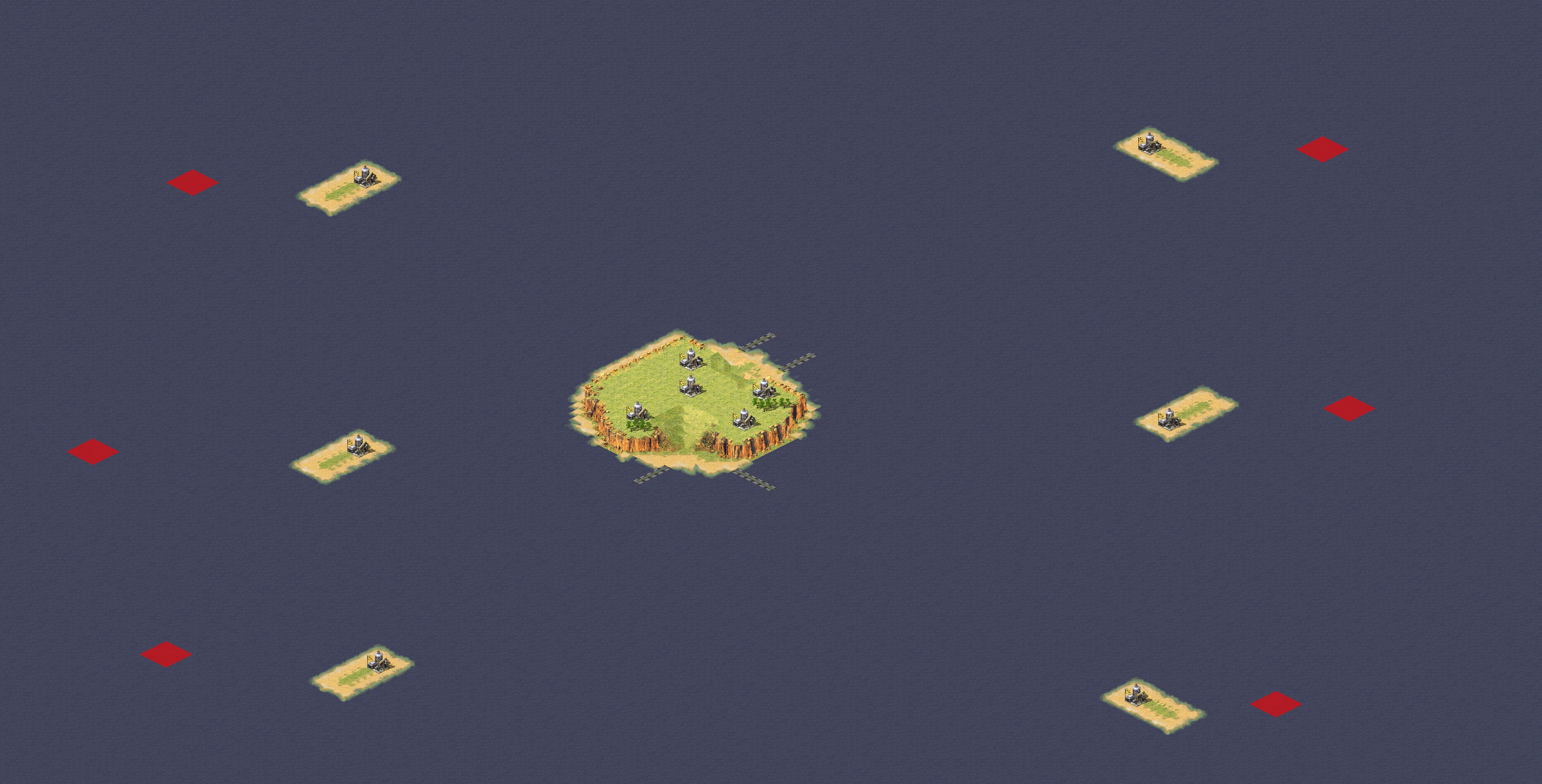 Rendered map: Naval Battle 3v3