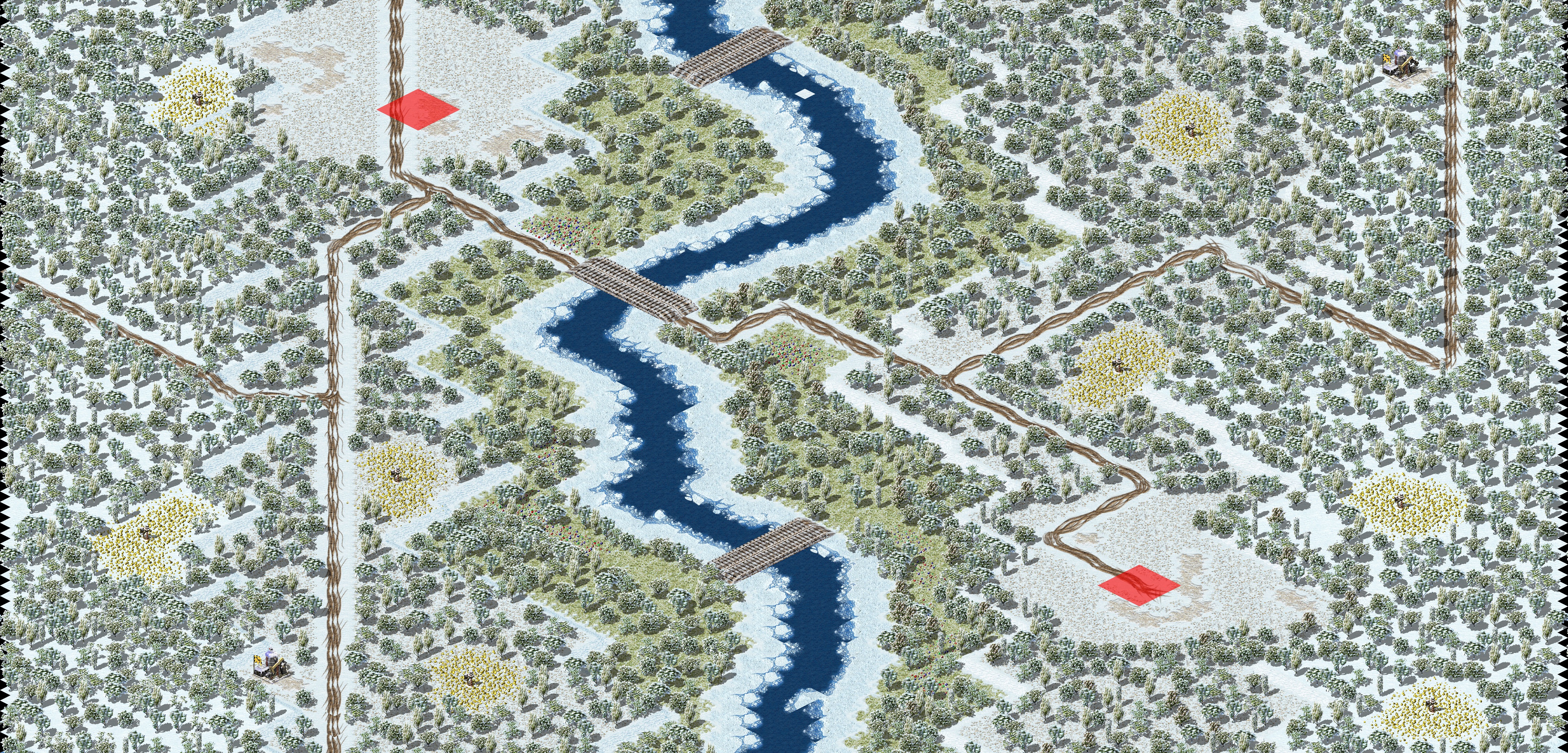Rendered map: Icy Forest