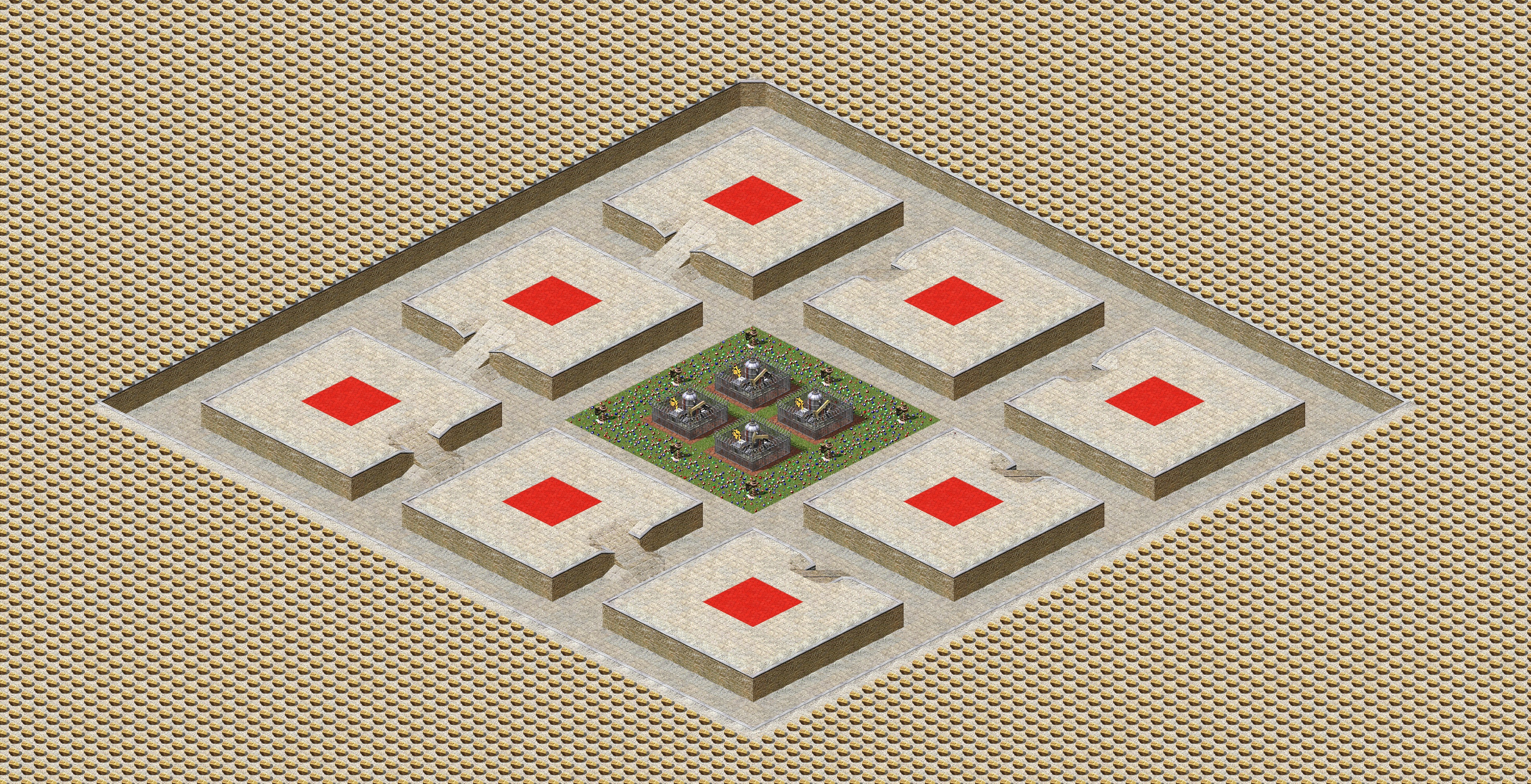 Rendered map: Small High Ground Town