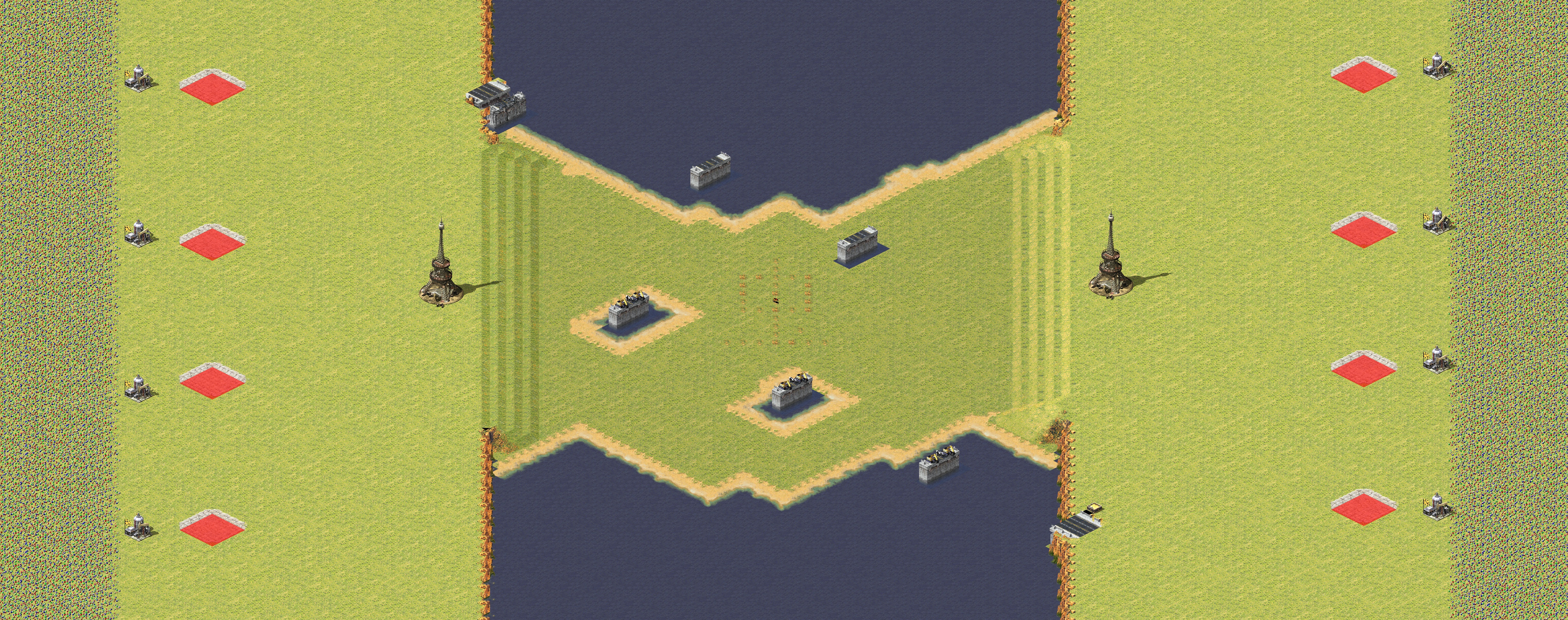 Rendered map: Broken Bridge Clash 4v4
