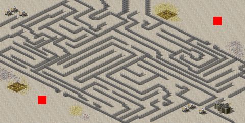Rendered preview of Maze Wire Fence