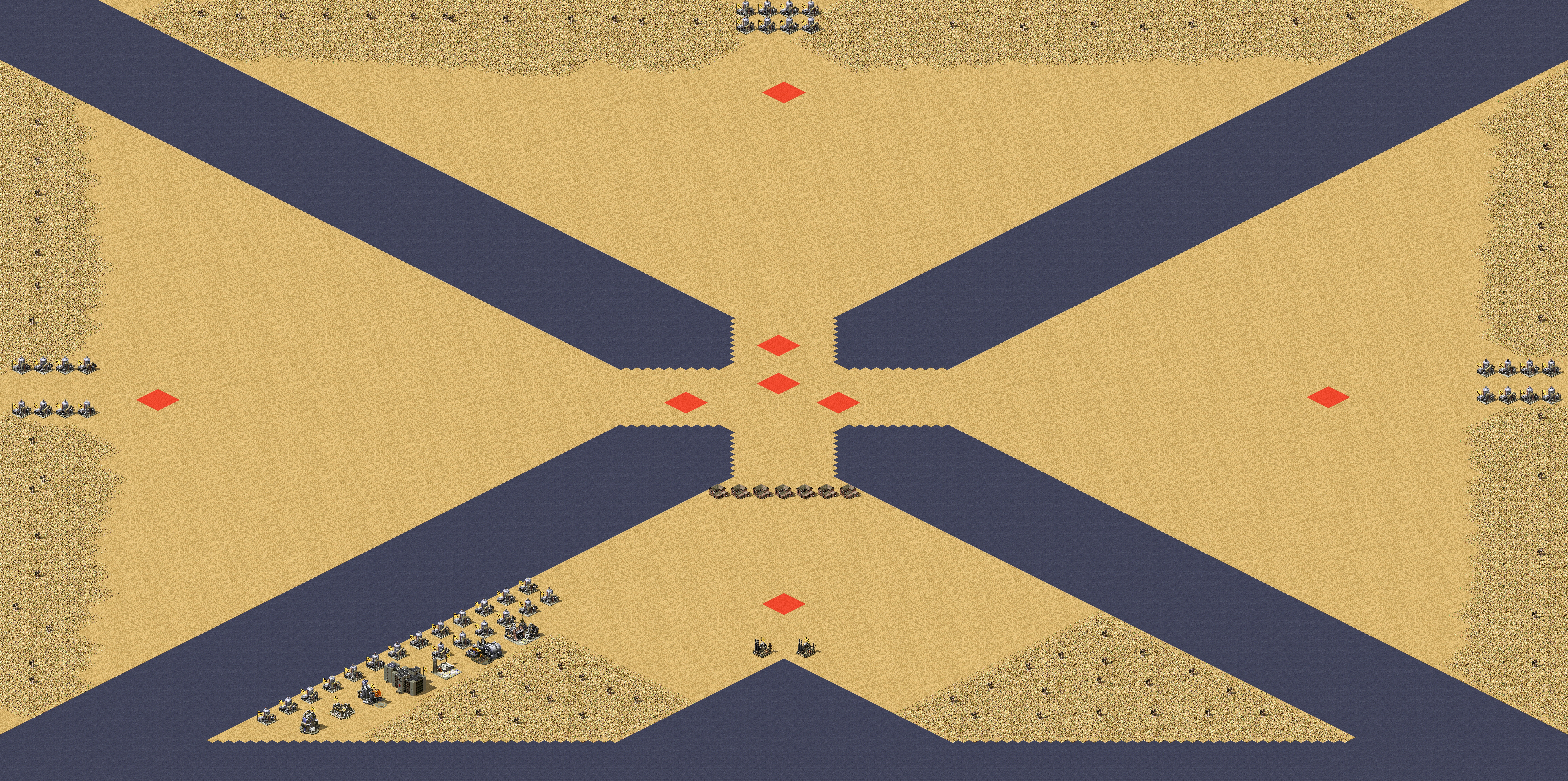Rendered map: Four-Way Battle
