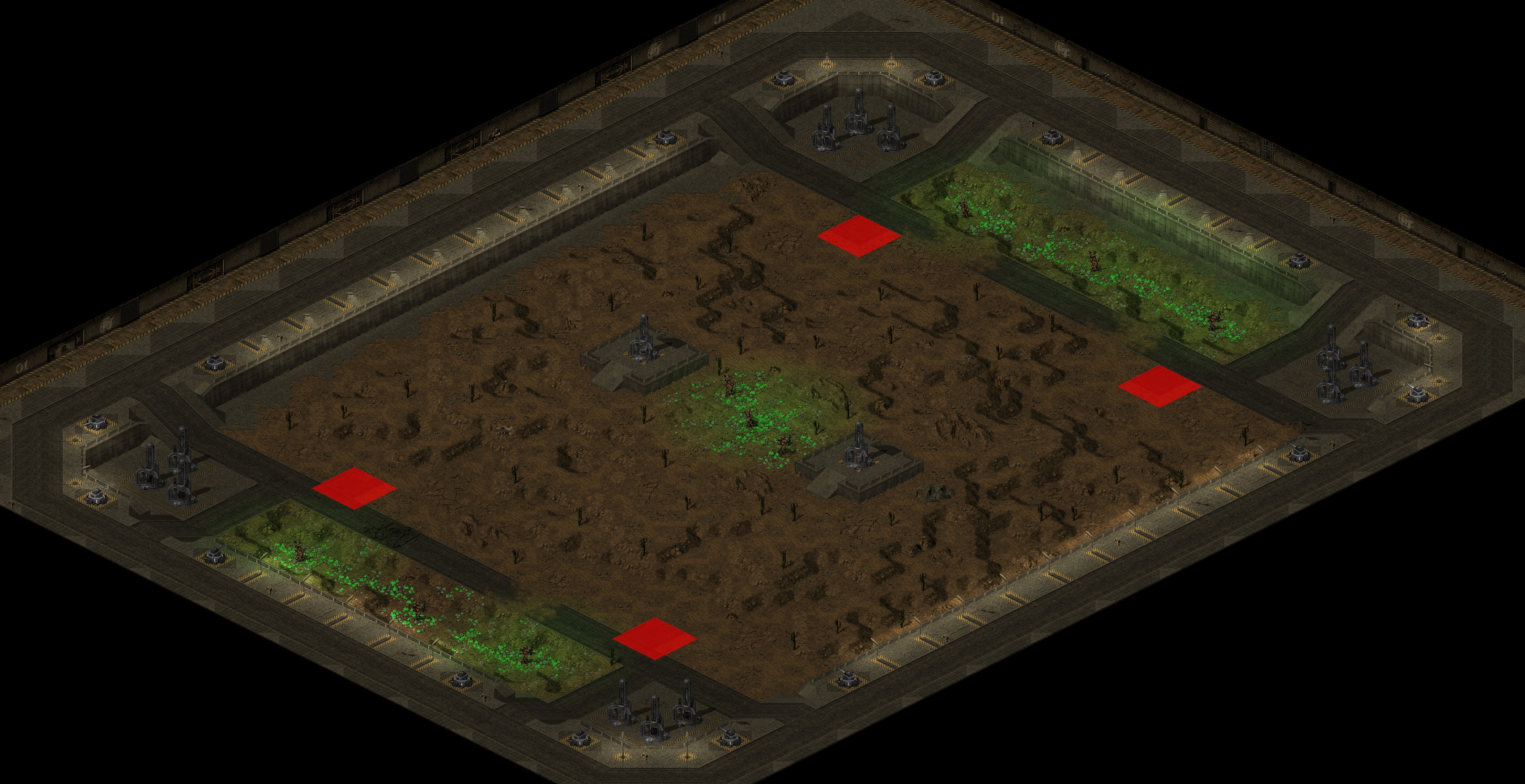 Rendered map: GloboTech Desert Arena