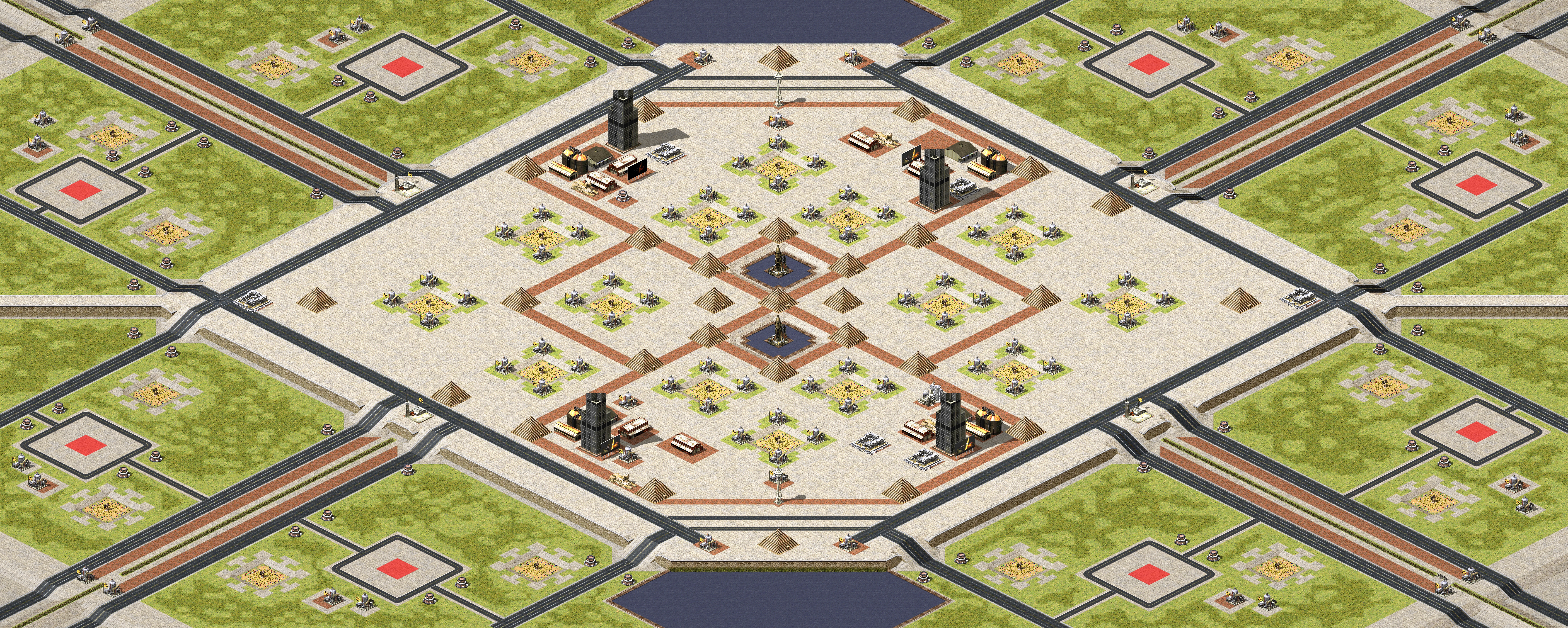Rendered map: Pyramid Battle