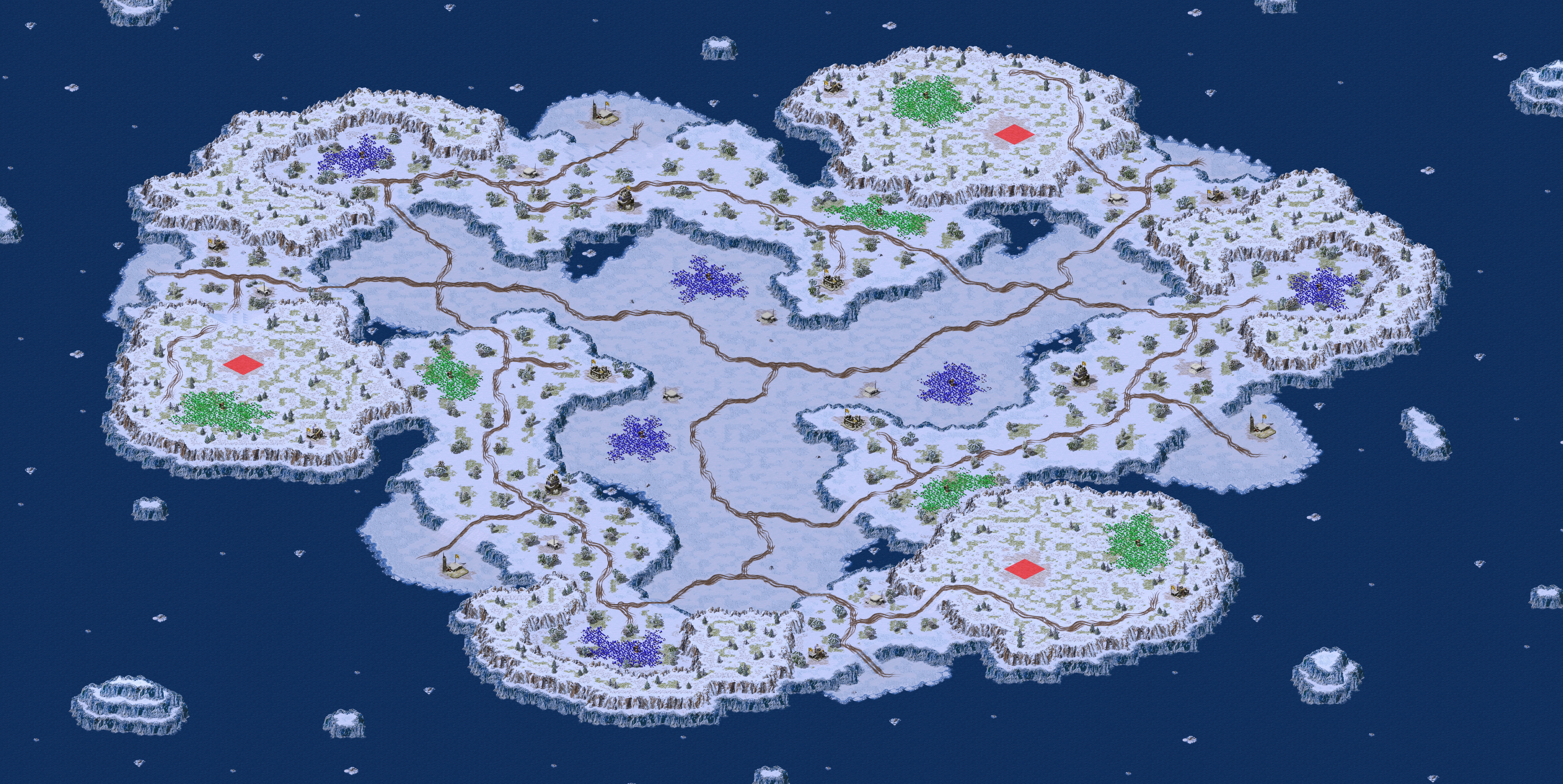 Rendered map: Polar Knot