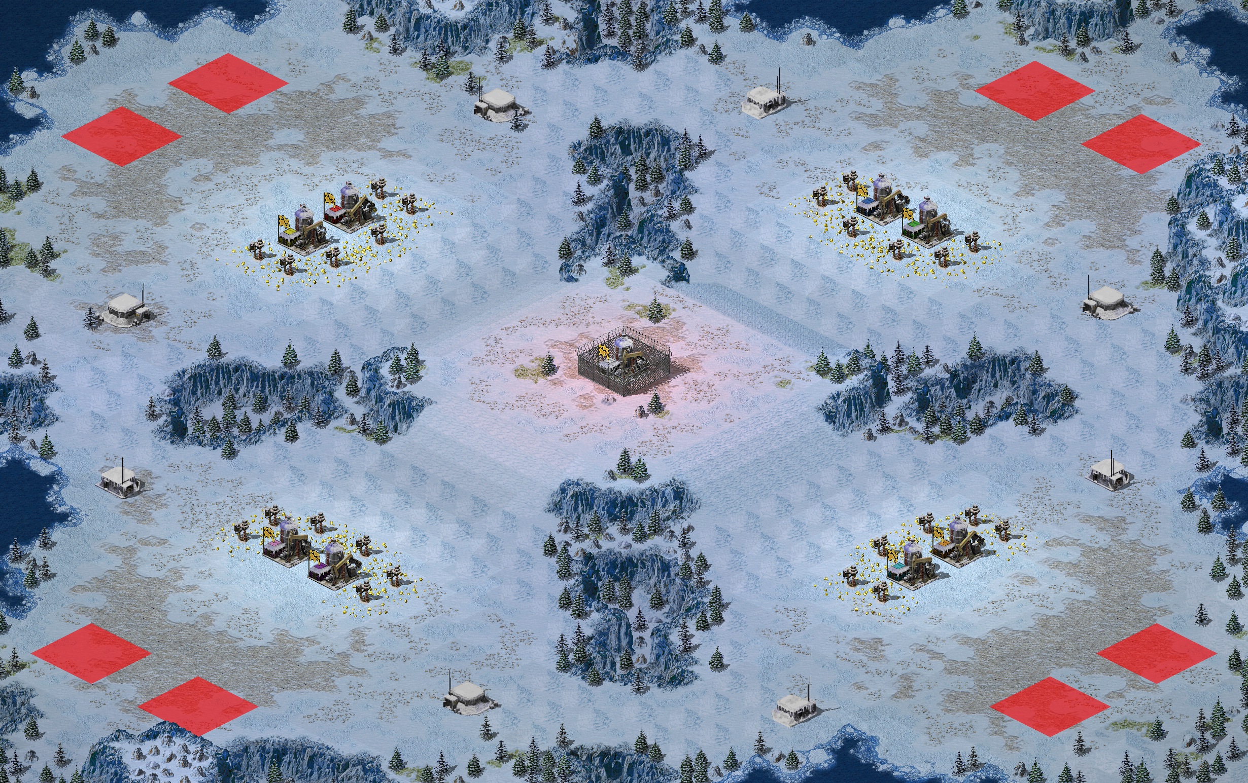 Rendered map: Oil Mountain v1.03 - (Oil In Center)