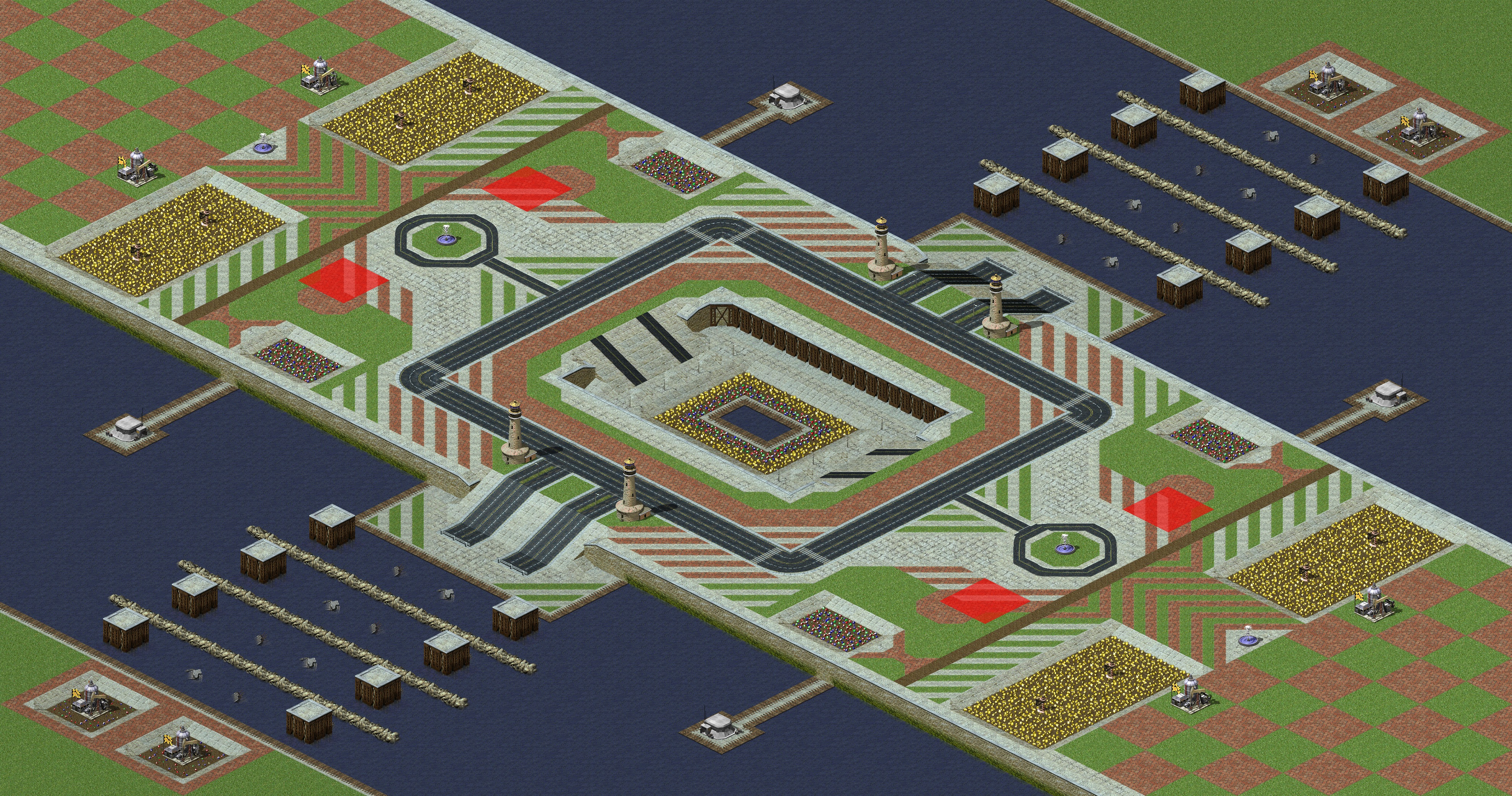 Rendered map: 正式锦标赛地图D - 赛事专用