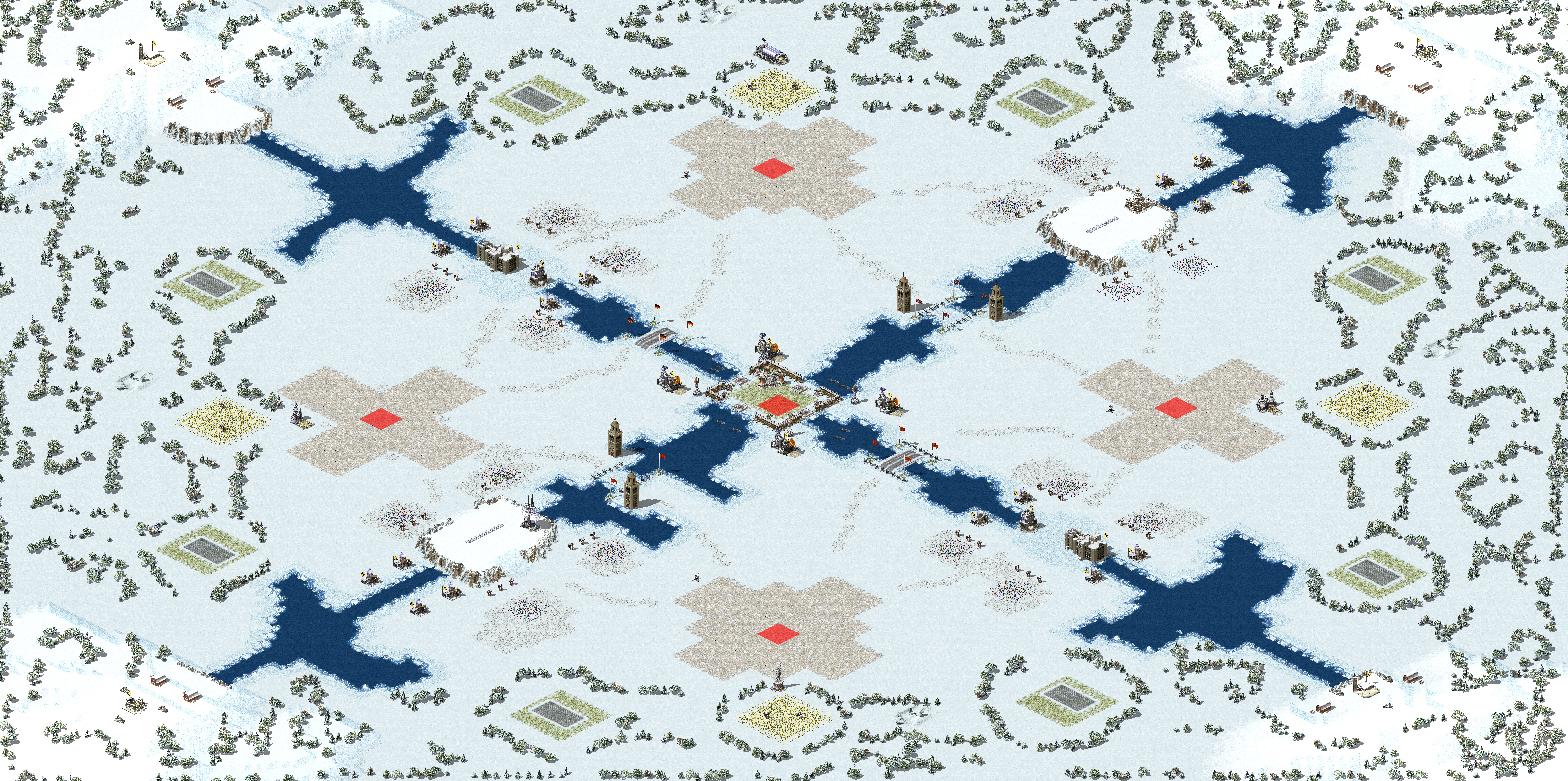 Rendered map: White Ground - Equal Footing