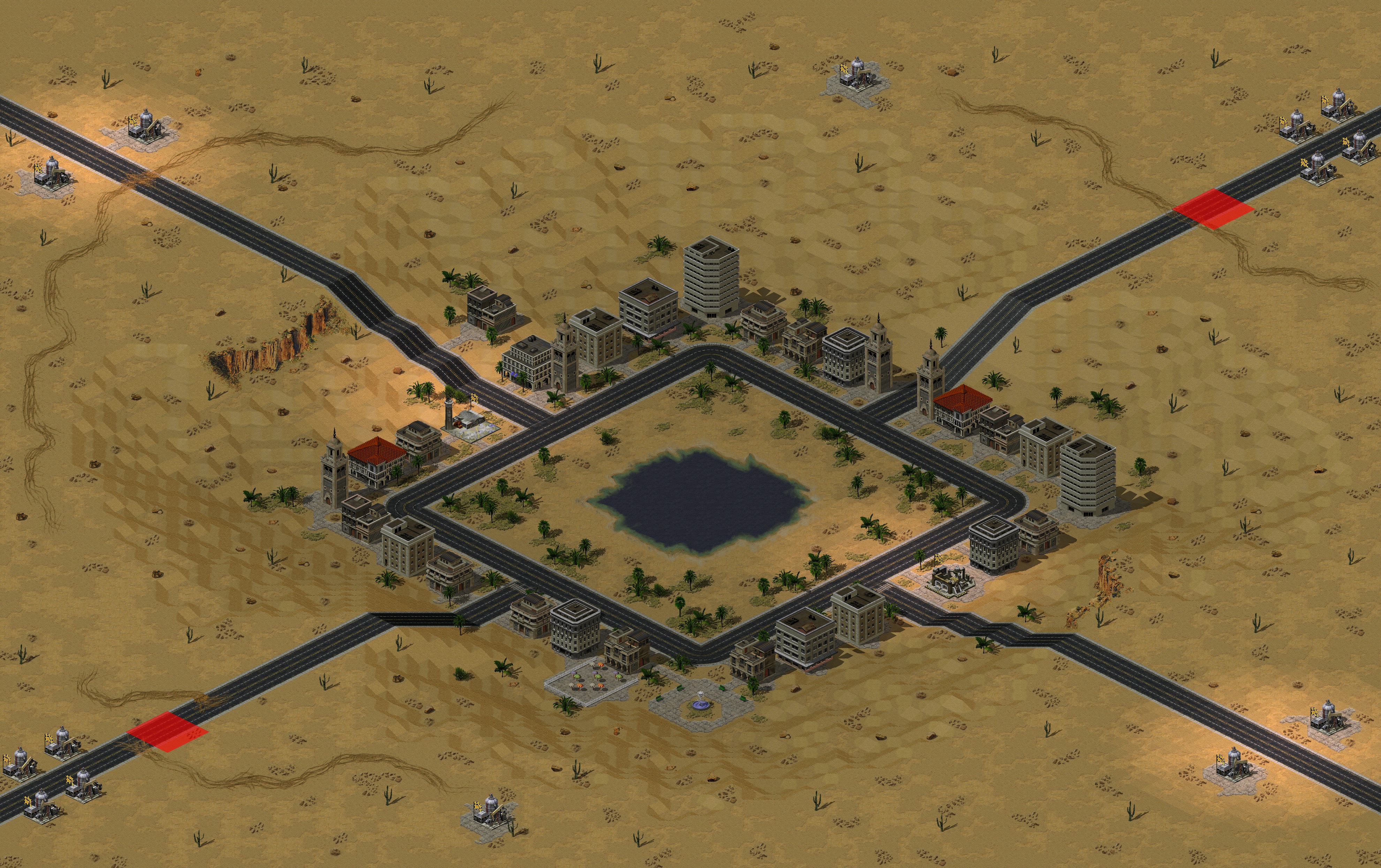 Rendered map: Sahara Mirage (Megawealth)