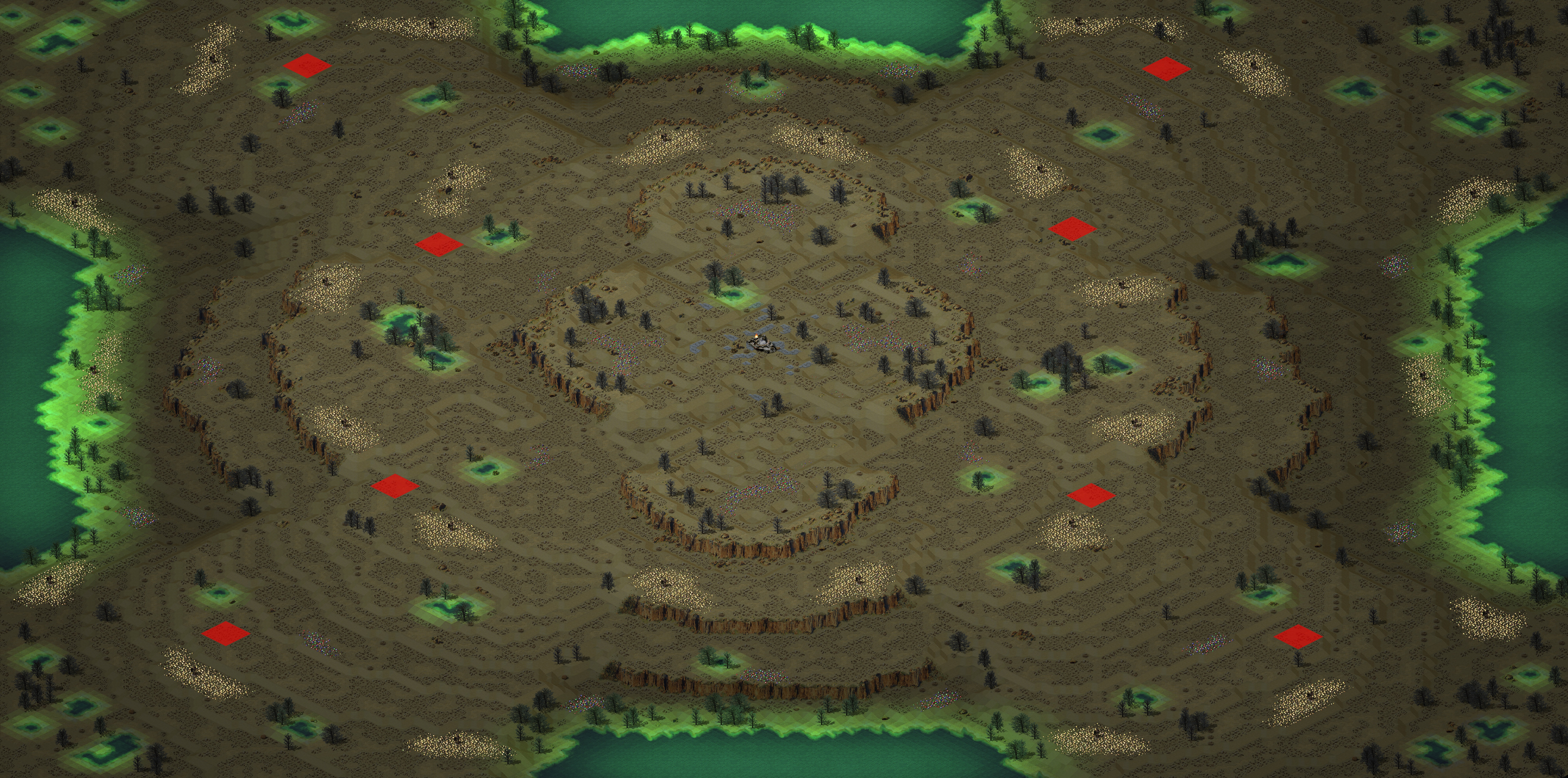 Rendered map: X Isle v1.3 (4v4) (8)