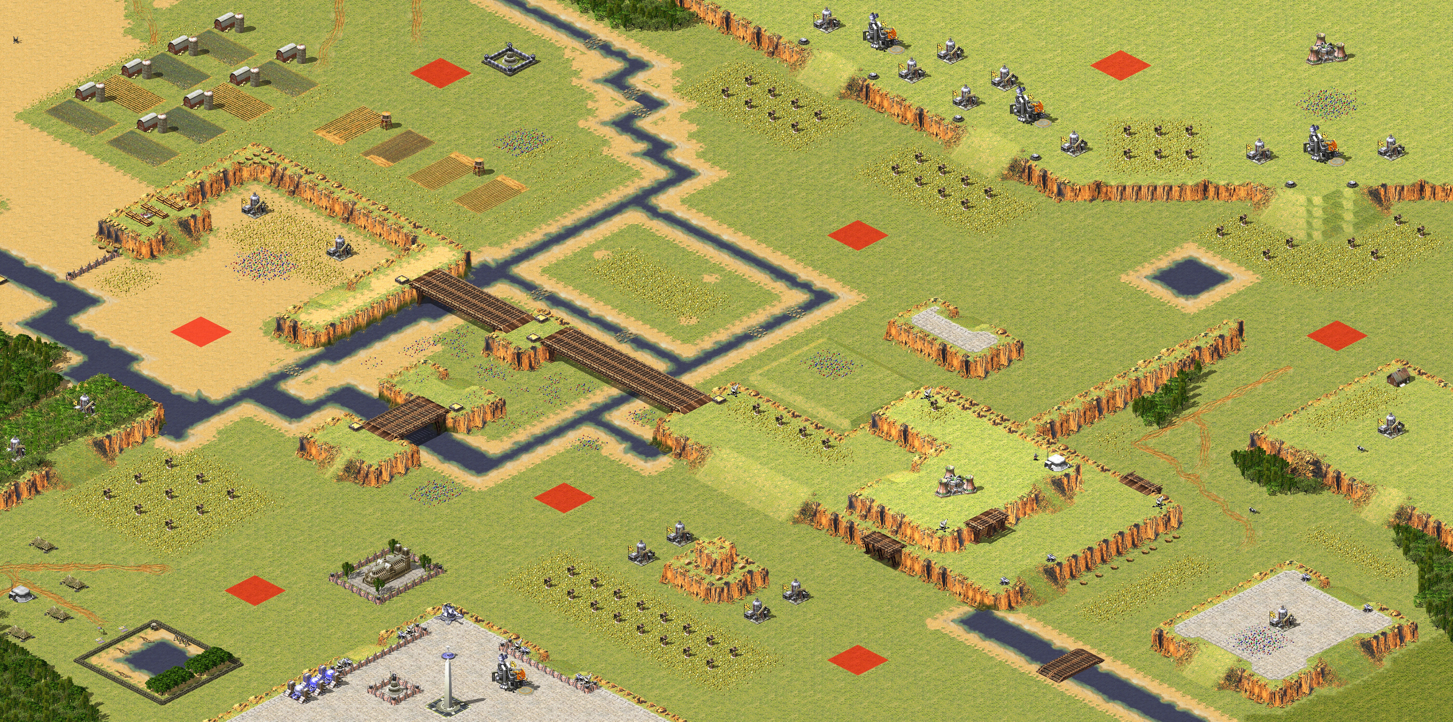 Rendered map: Sword Gate Siege 4v4