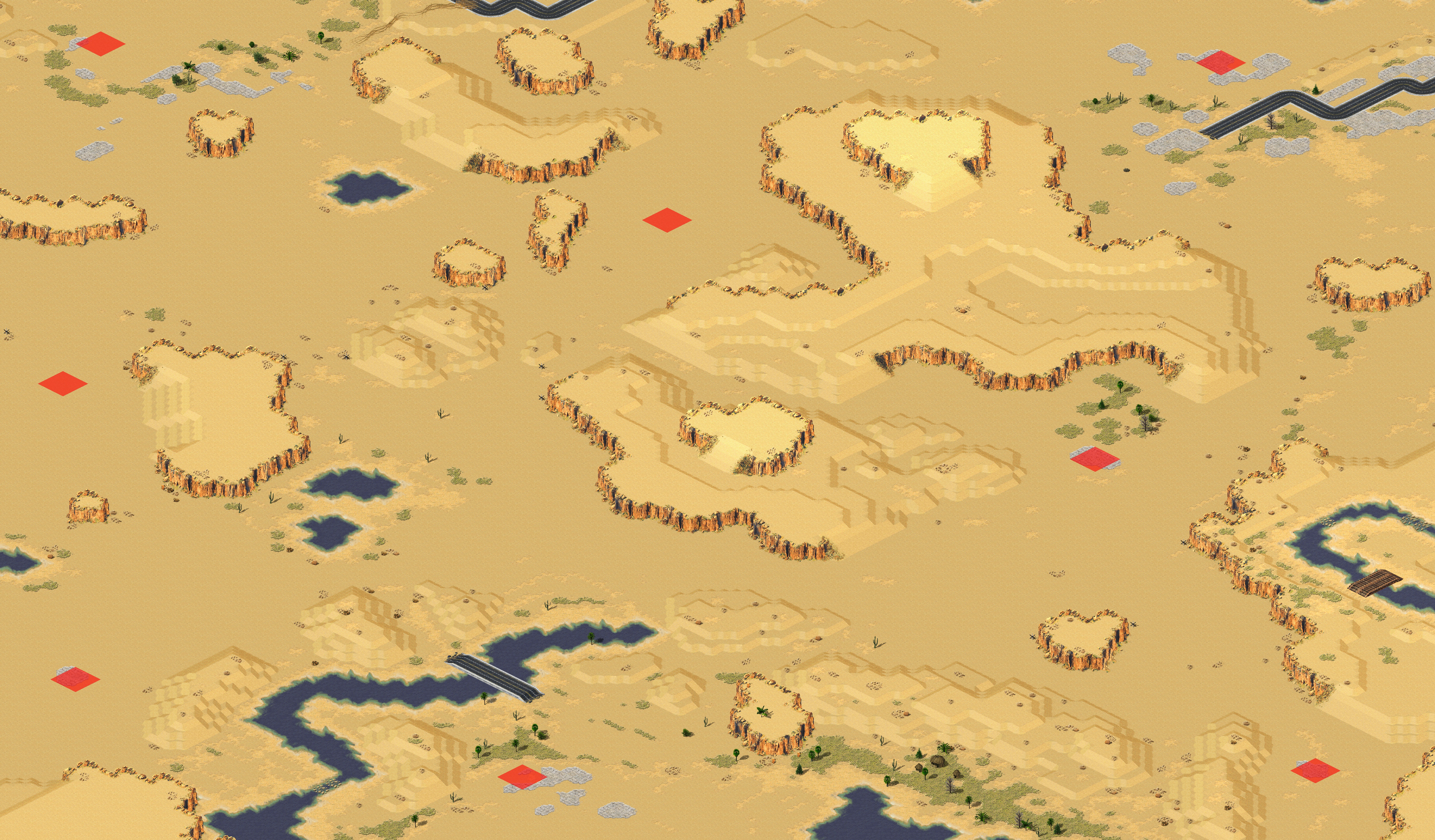 Rendered map: Desert Fox Rhino Tank War (2)