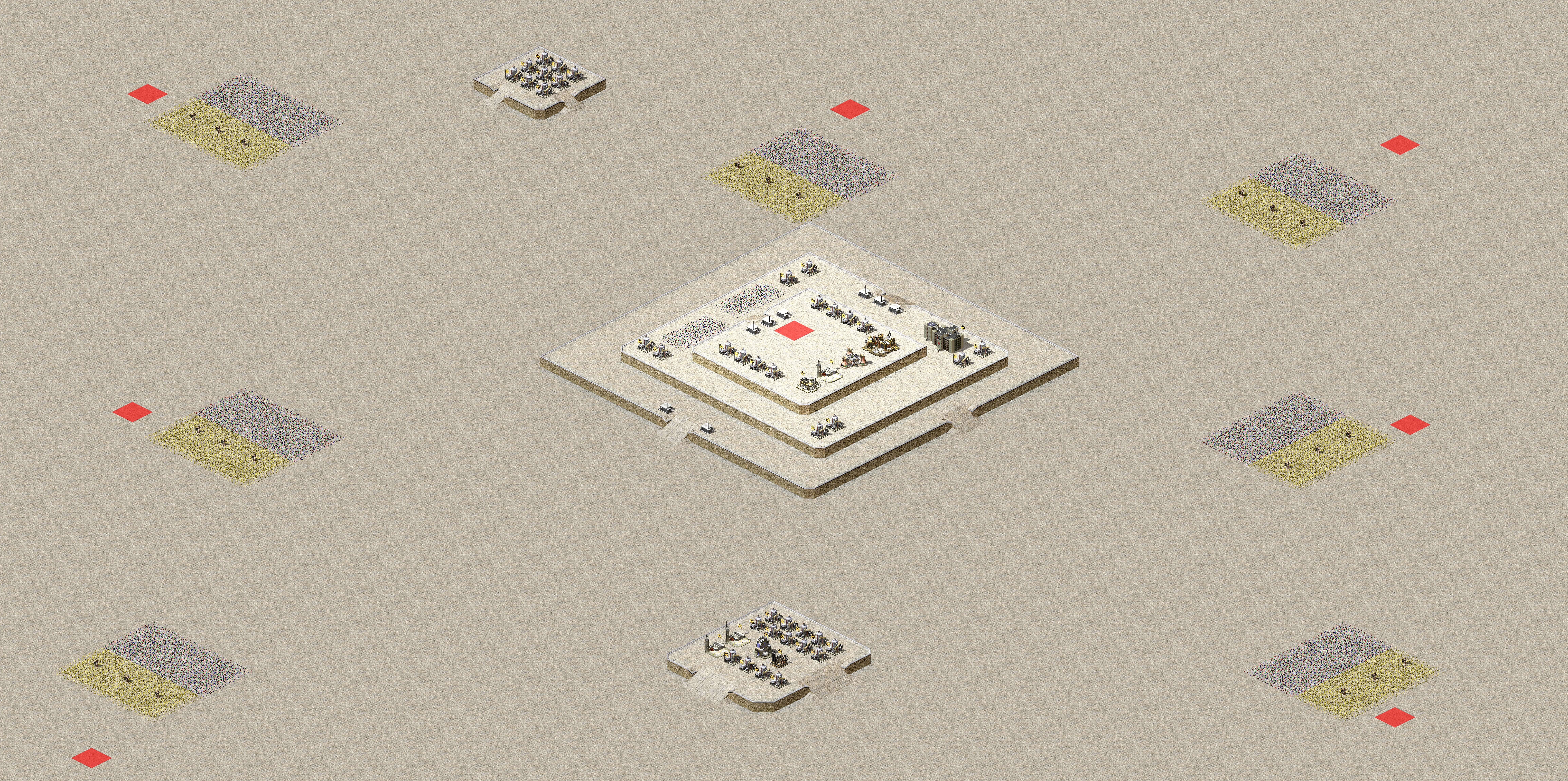 Rendered map: Defend the Pentagon