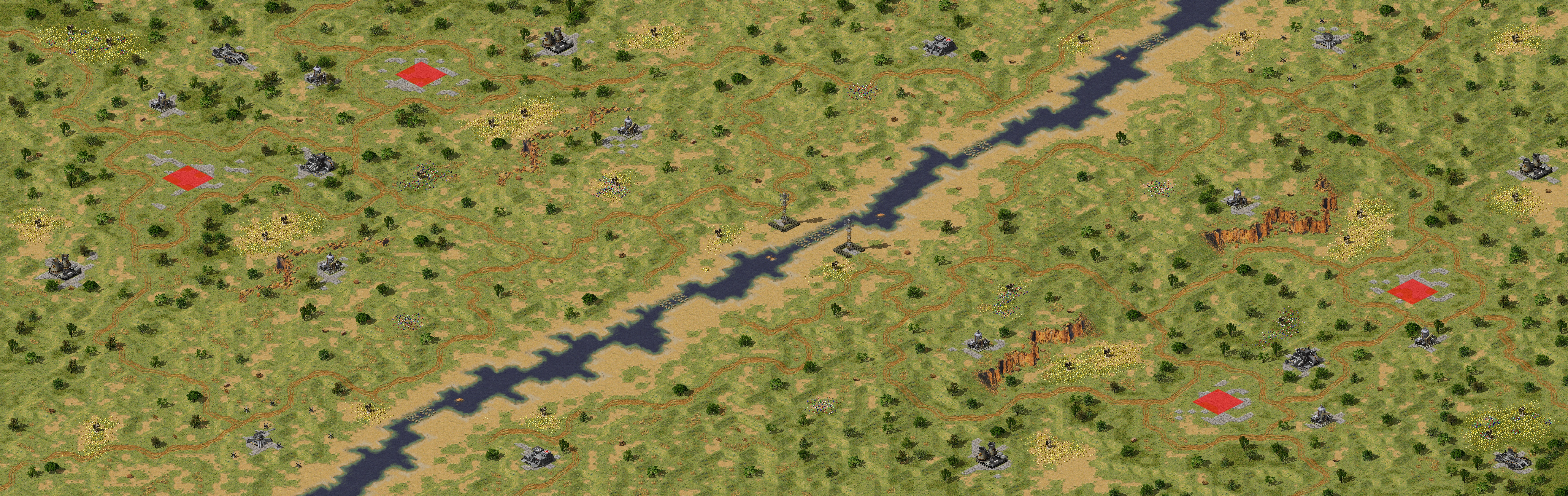 Rendered map: Upriver