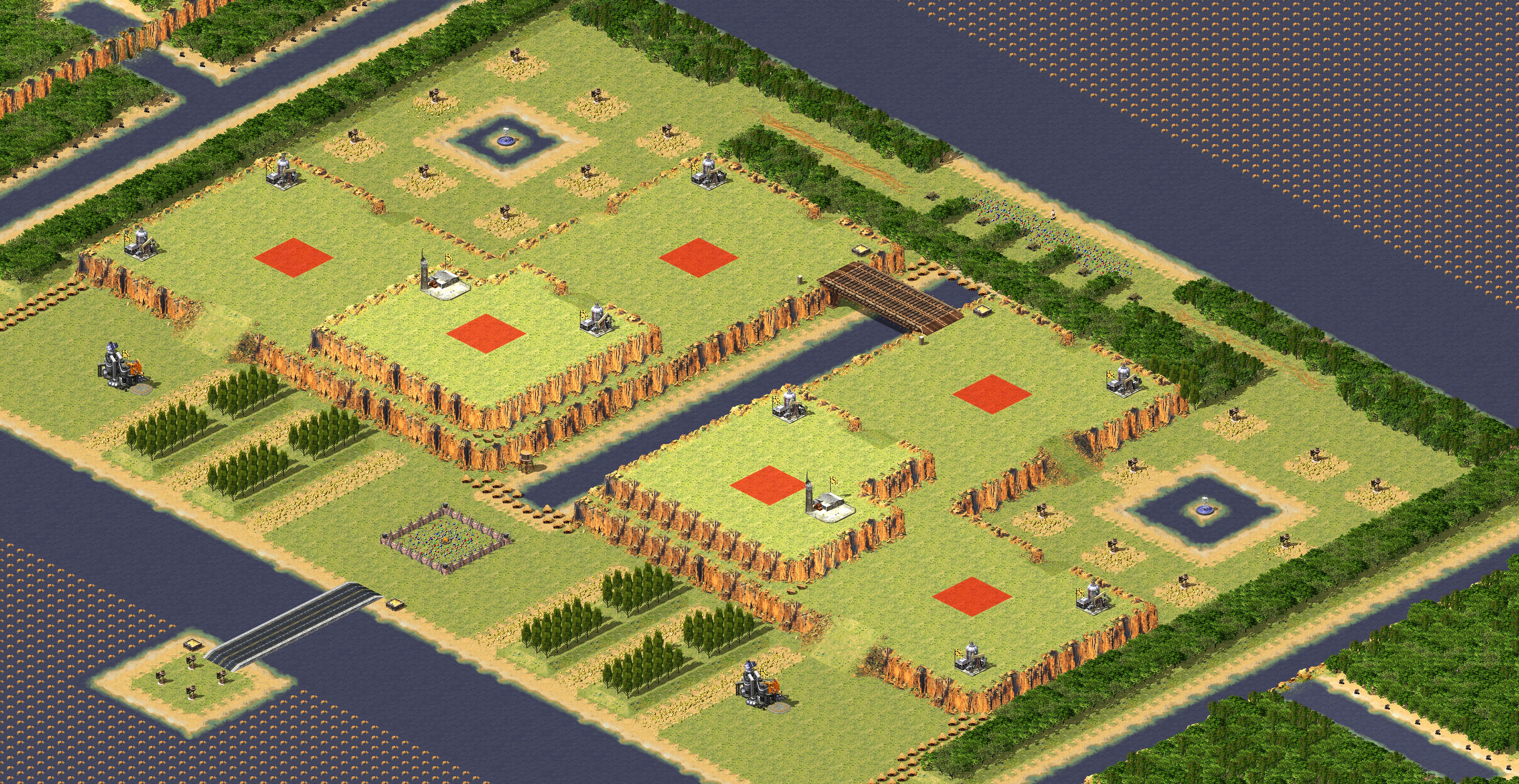 Rendered map: Neighbor Castle 3v3