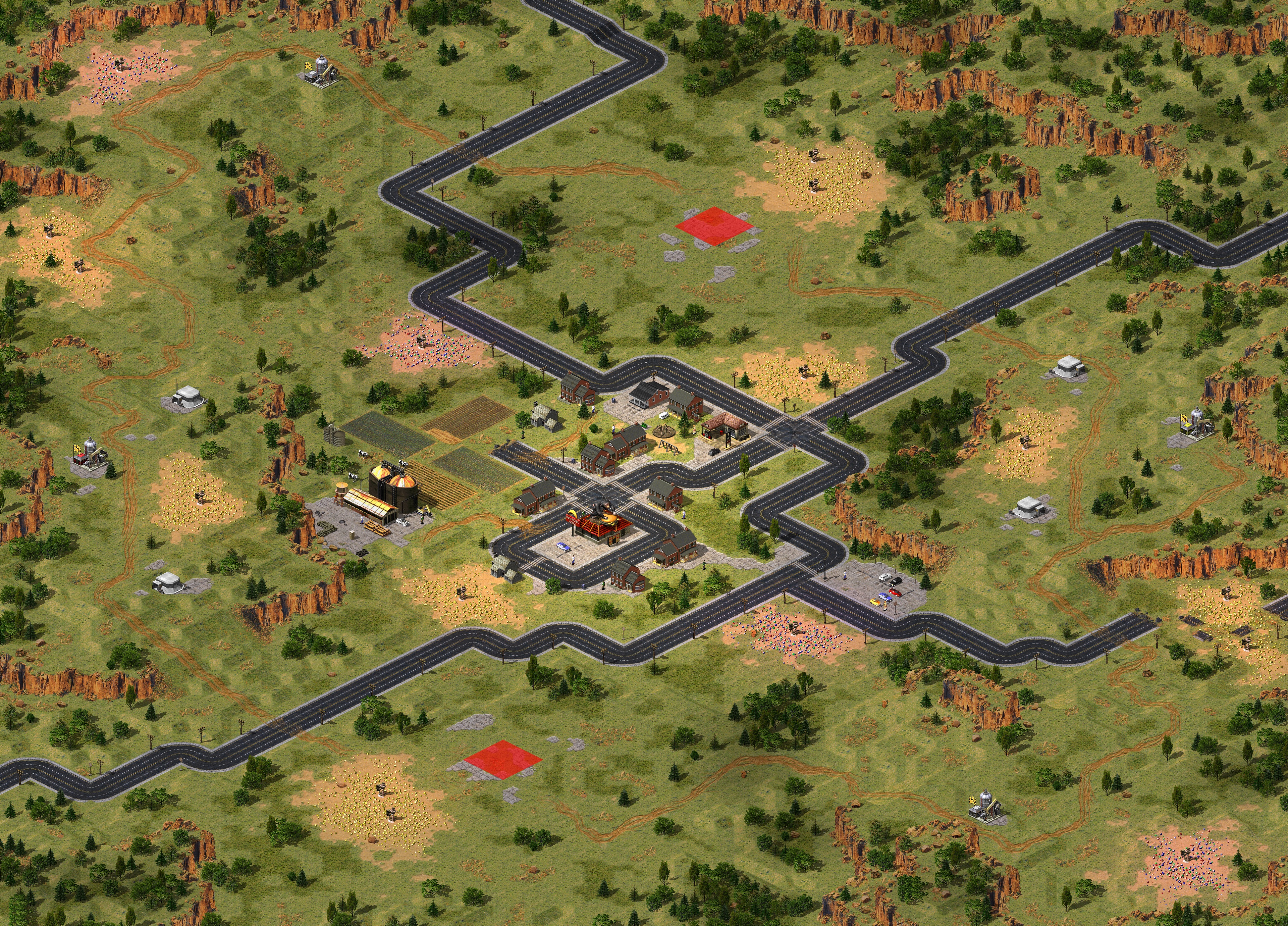 Rendered map: Alpine Assault v3