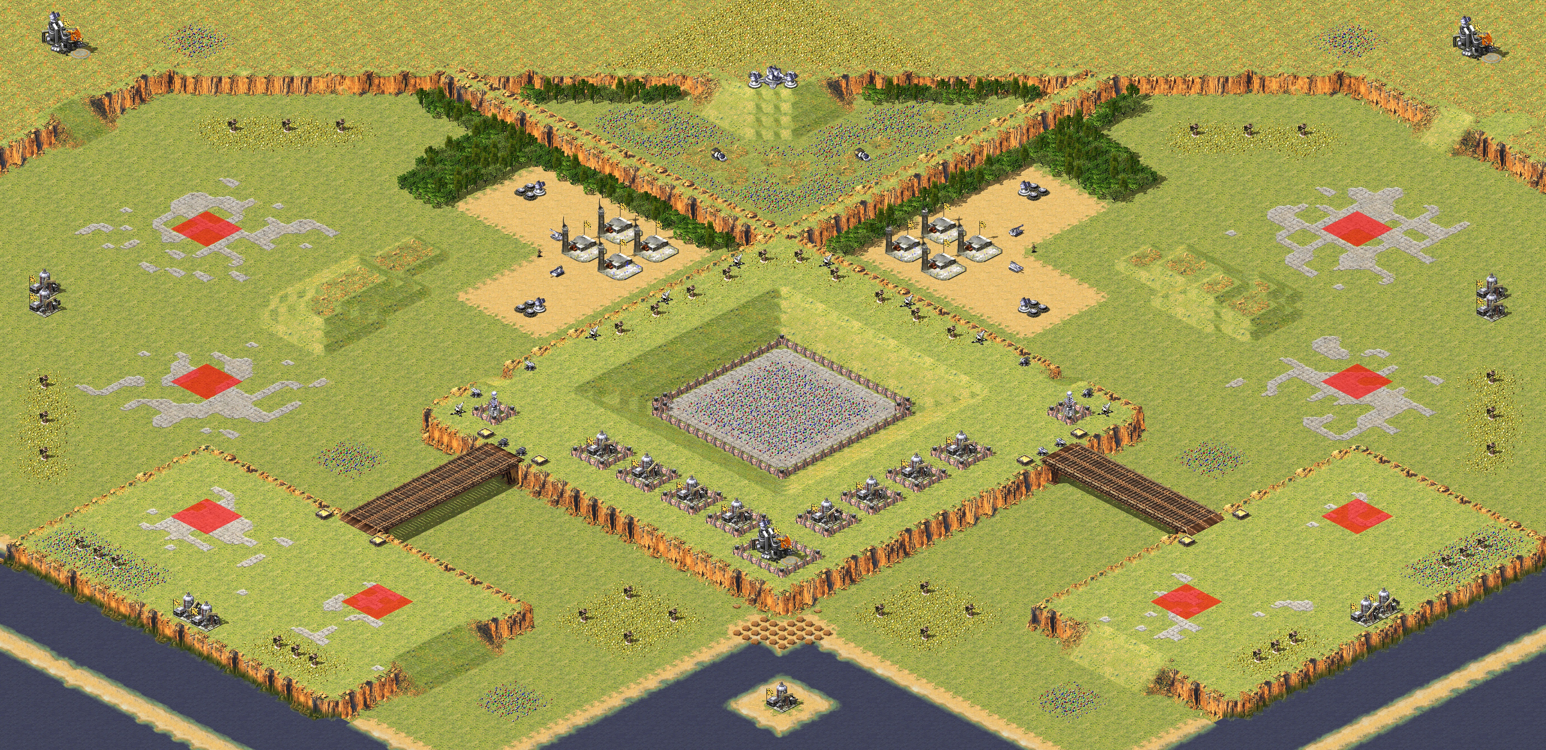 Rendered map: 4v4 Seize City