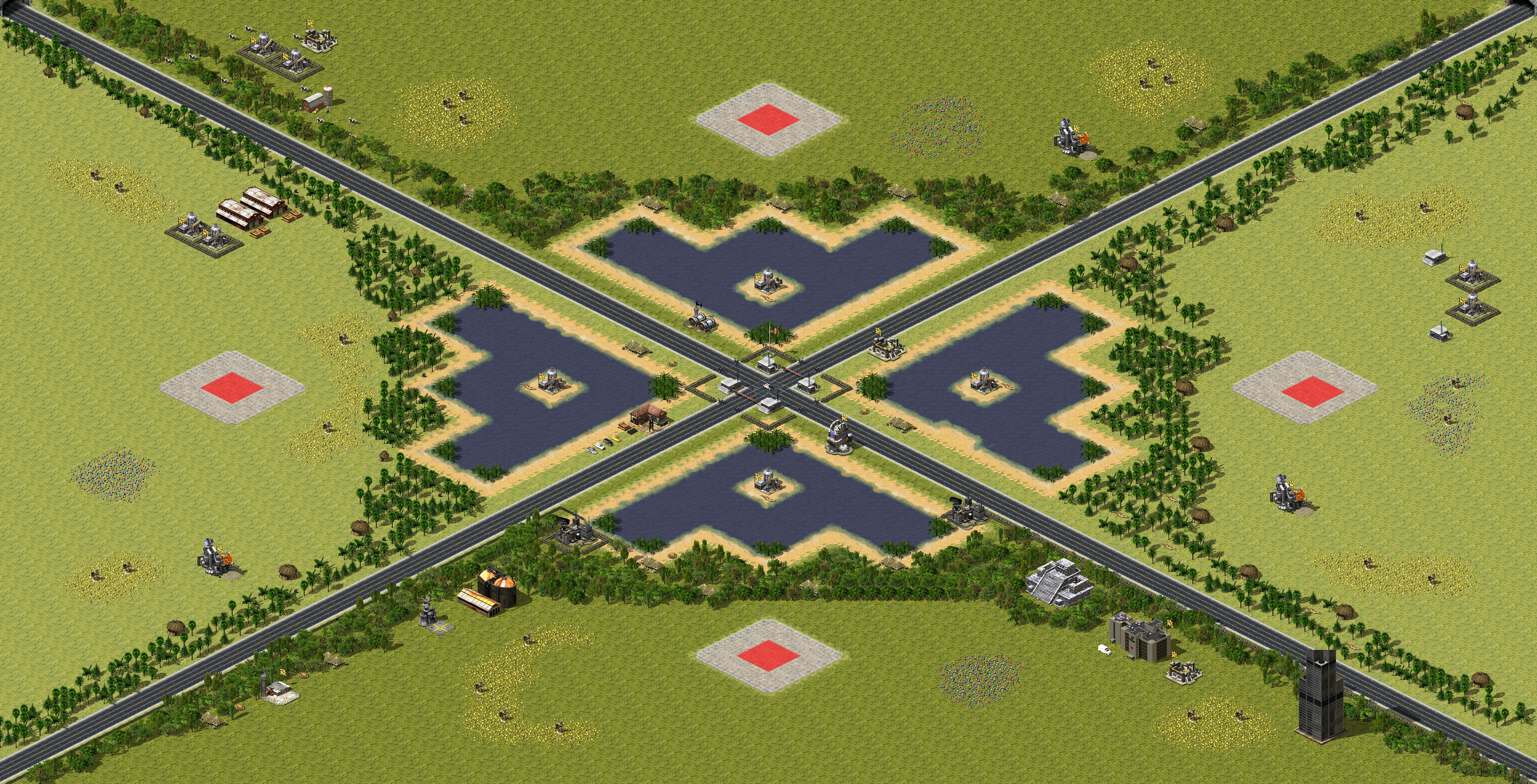 Rendered map: Crossroads Forest